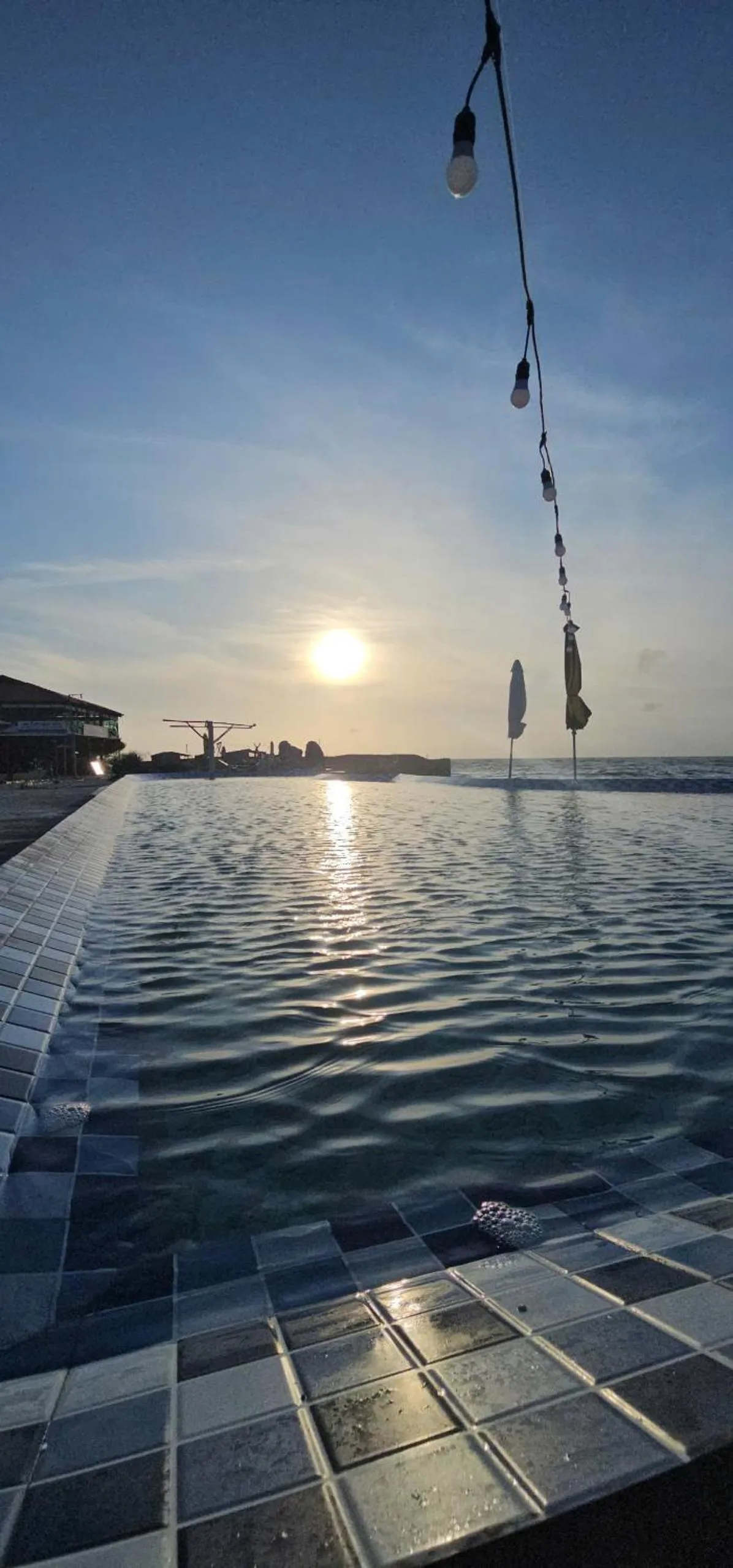Swimming pool in Long Vĩ hotel - đảo Phú Quý