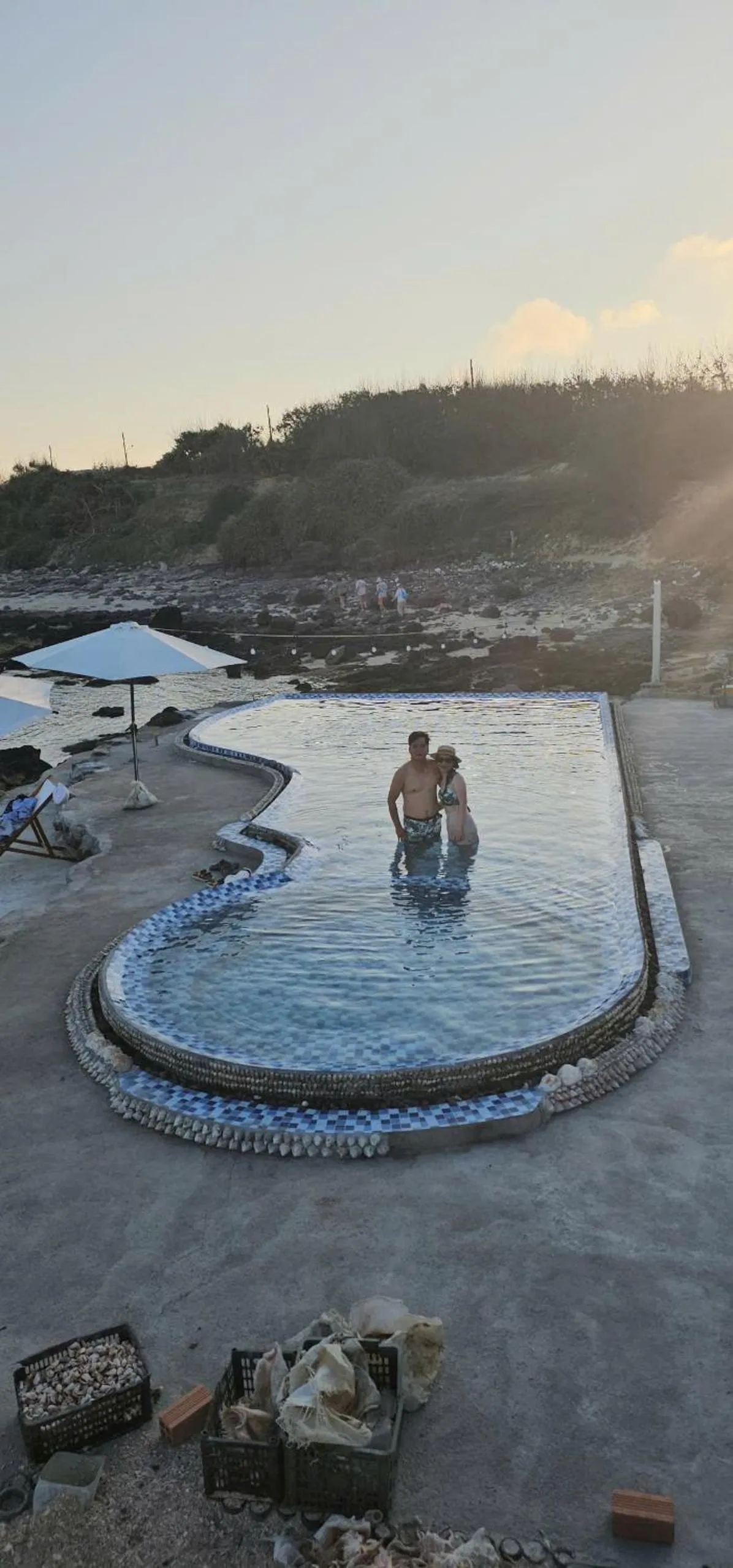 Swimming pool in Long Vĩ hotel - đảo Phú Quý