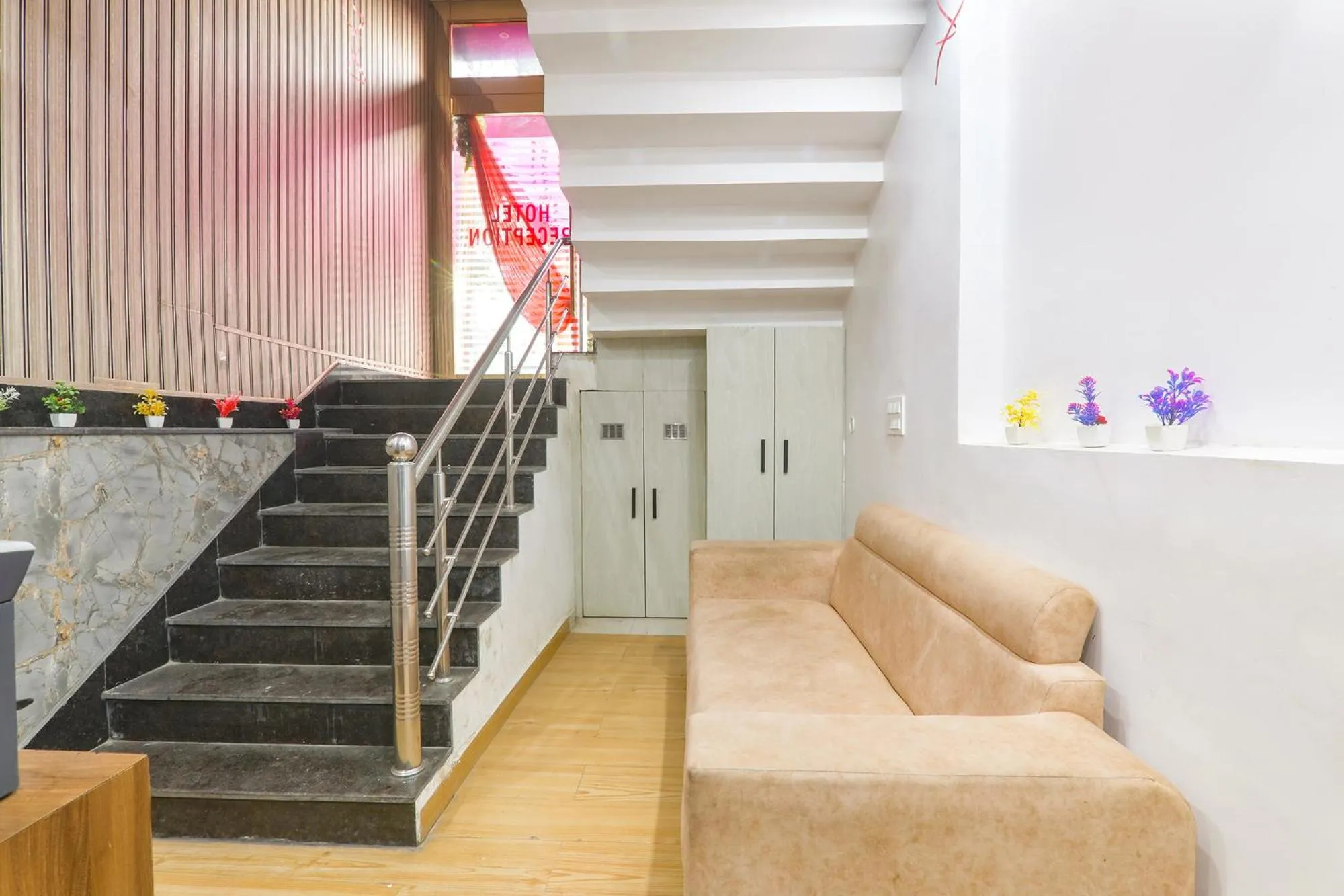 Seating area in FabExpress Grand Inn I