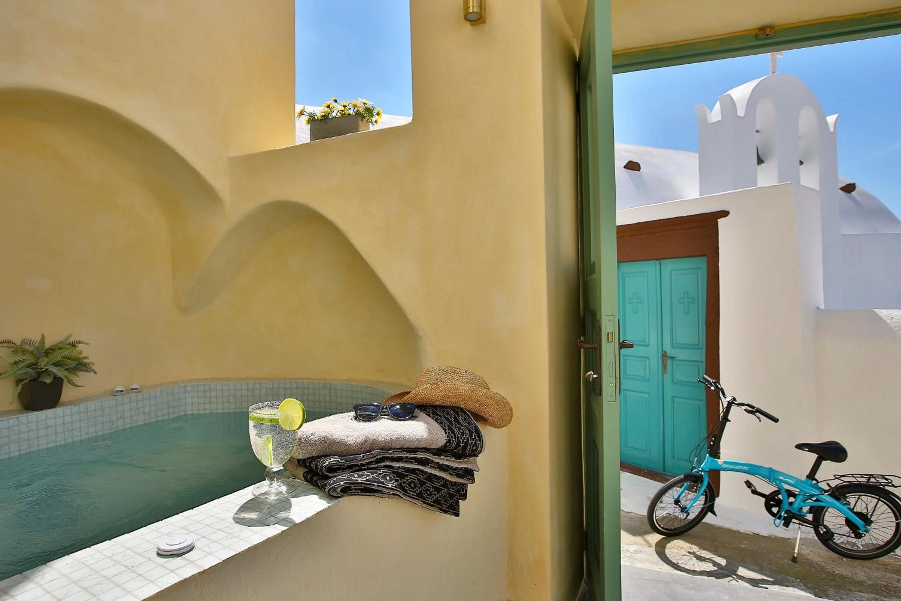 Day in Yellow Orchid Cycladic House