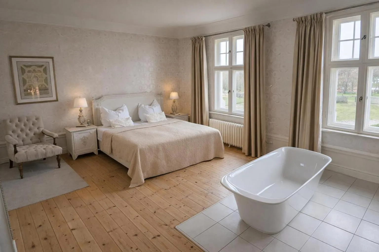 Photo of the whole room, Bed in Schloss Krugsdorf Golf & Hotel