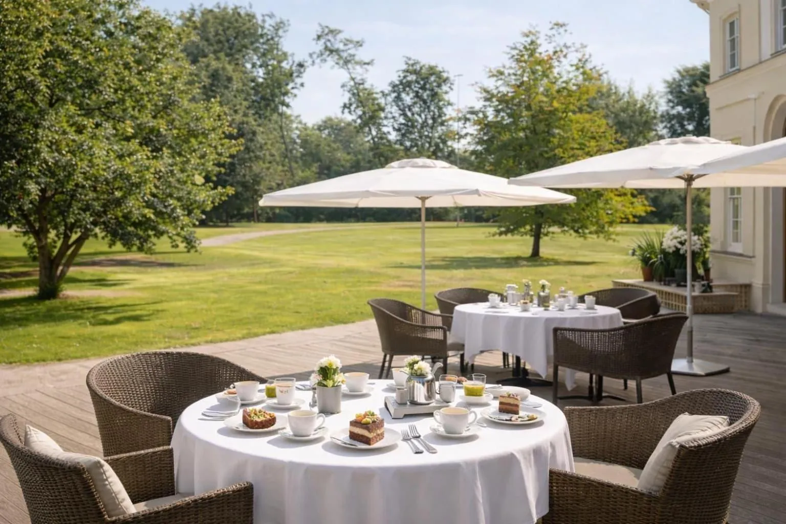 Balcony/Terrace in Schloss Krugsdorf Golf & Hotel