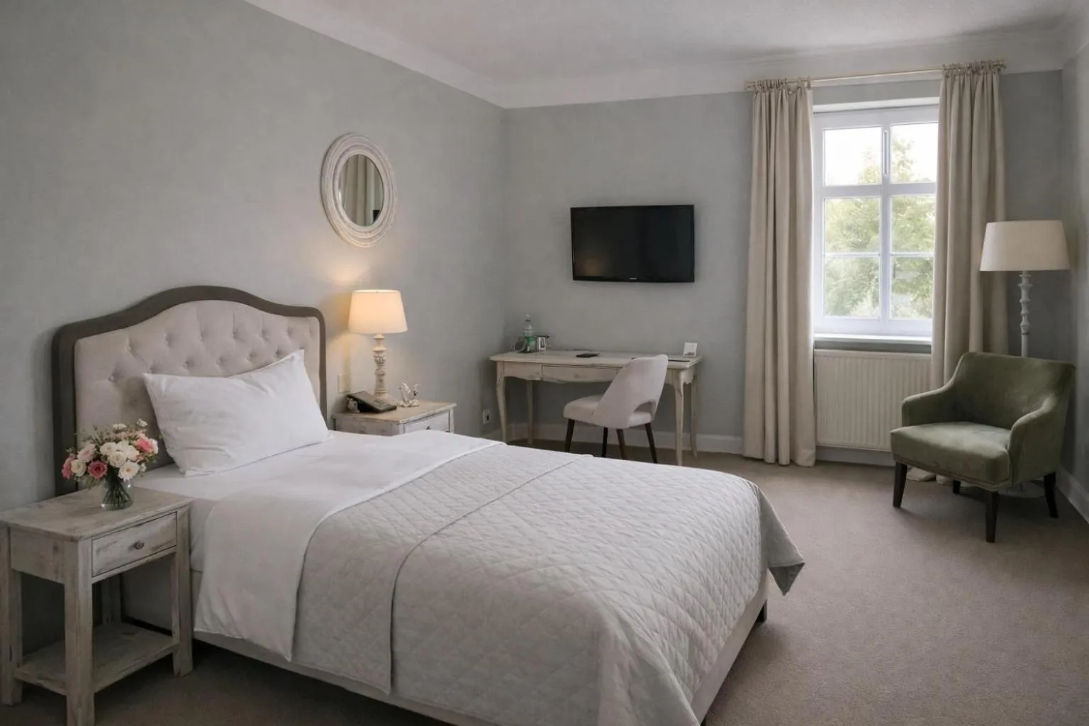 Photo of the whole room, Bed in Schloss Krugsdorf Golf & Hotel