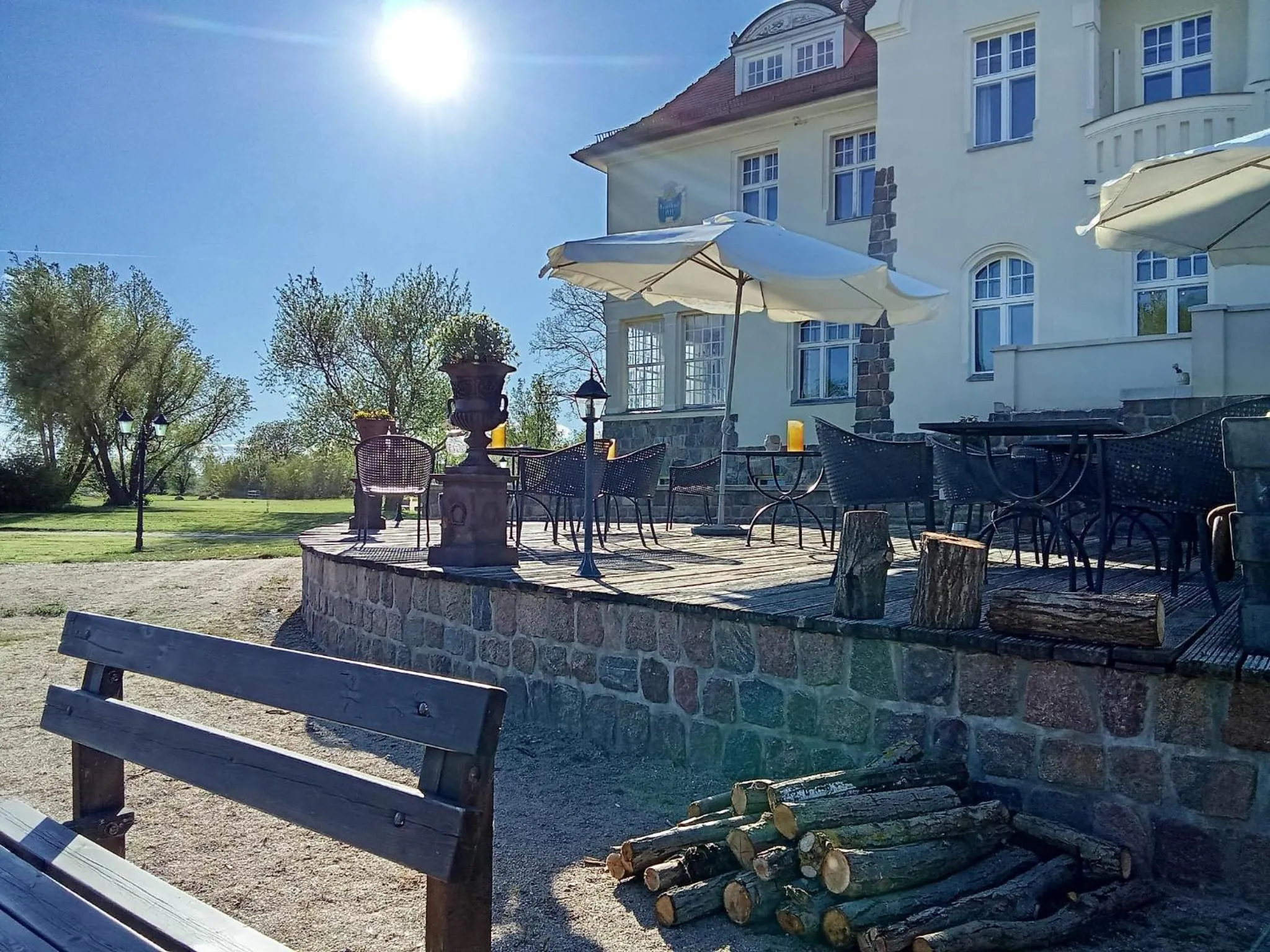Balcony/Terrace in Schloss Krugsdorf Golf & Hotel