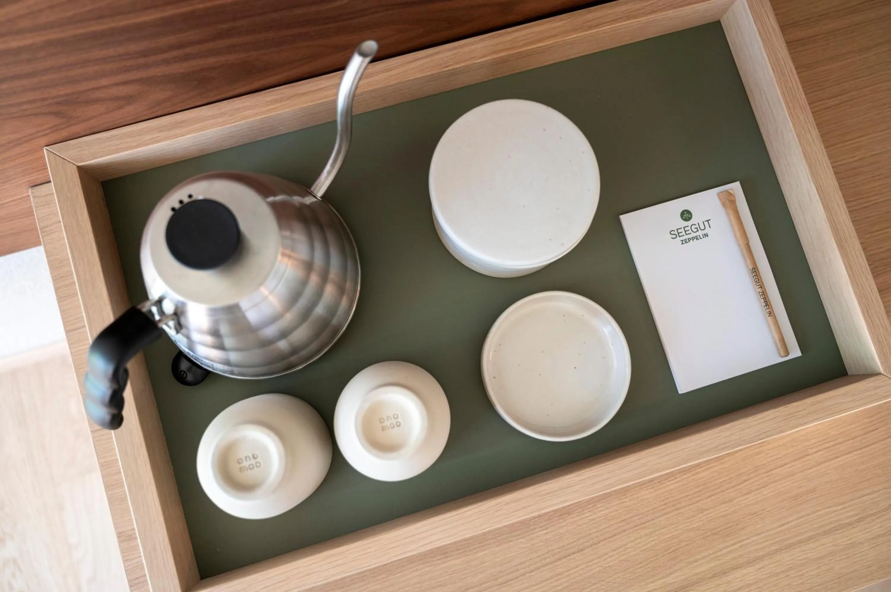 Coffee/tea facilities in Seegut Zeppelin - a member of Design Hotels