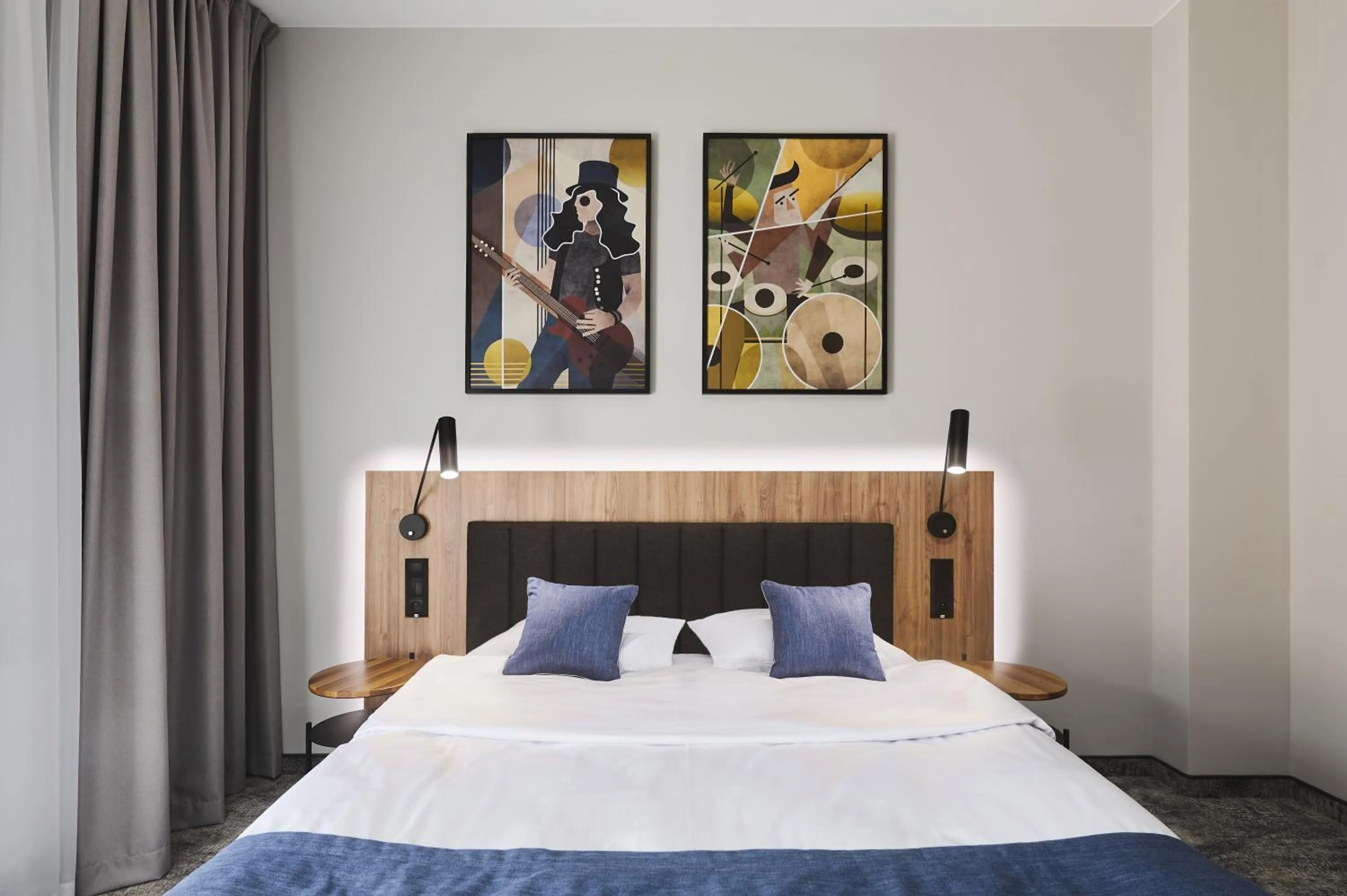 Bed in Hotel Halo Szczecin