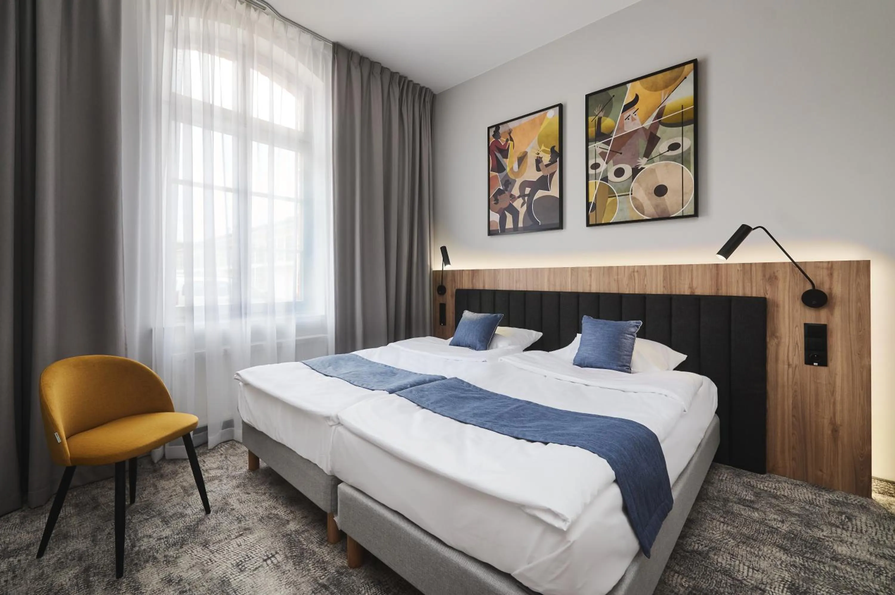 Bed in Hotel Halo Szczecin