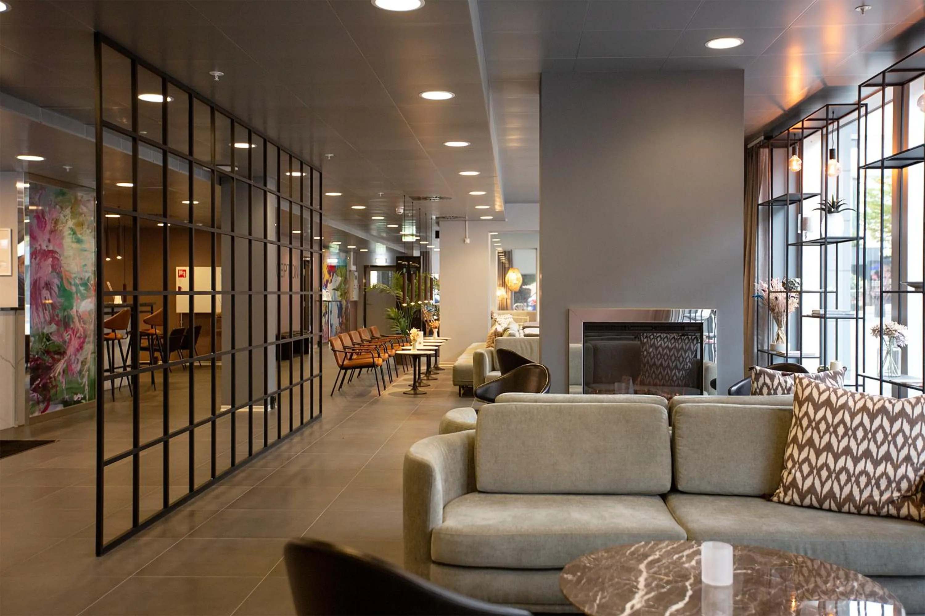 Seating area in Cabinn Plus Esbjerg