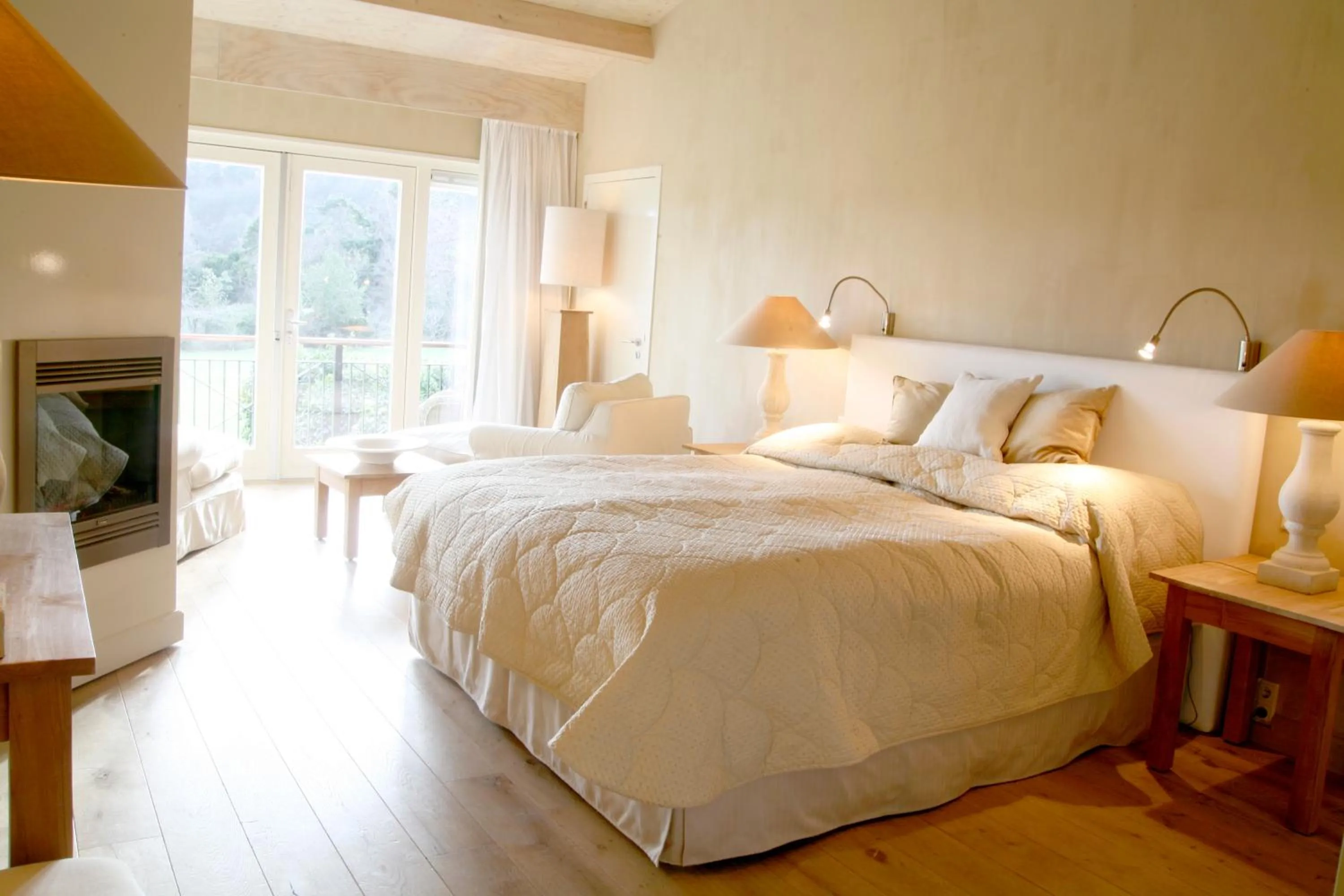 Bed in Restaurant Hotel Merlet