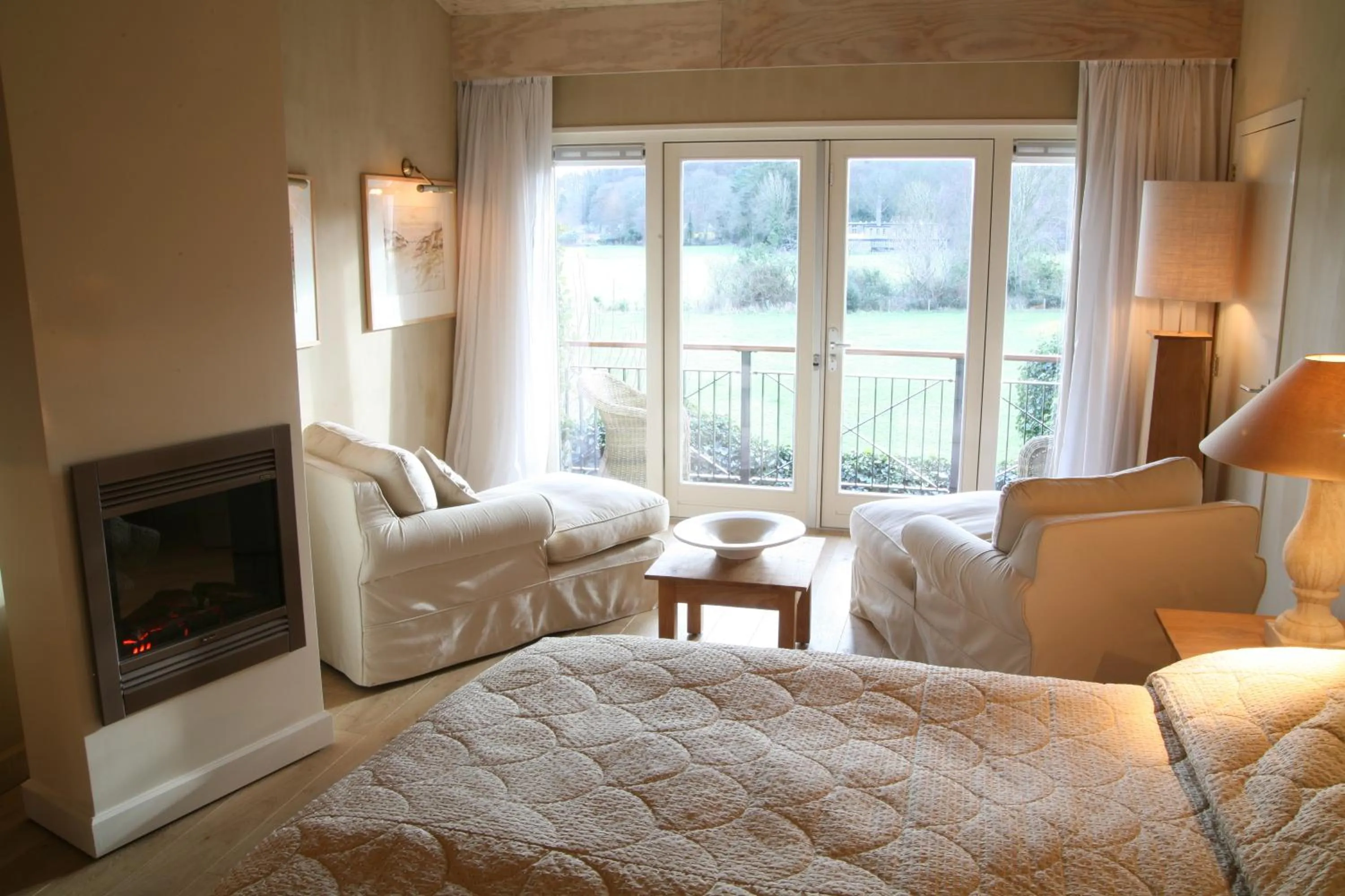 Bed in Restaurant Hotel Merlet