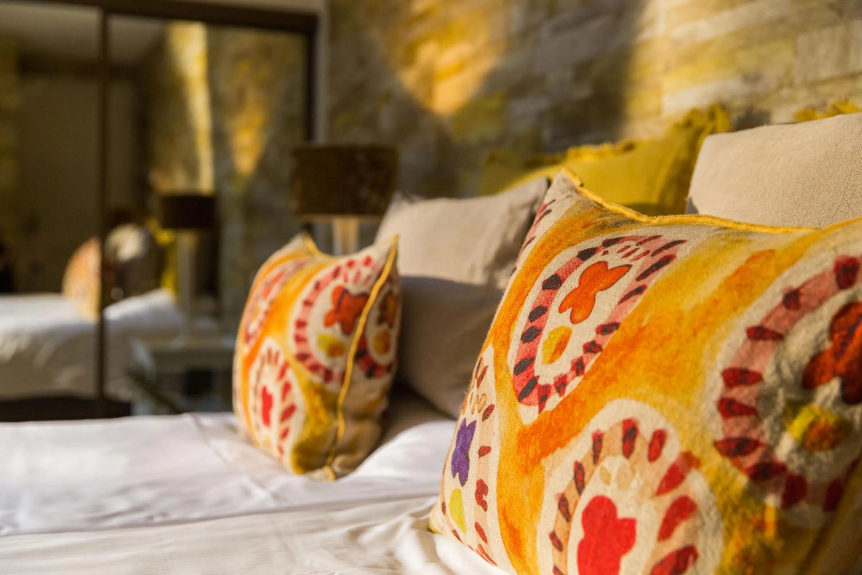 Bed in Restaurant Hotel Merlet