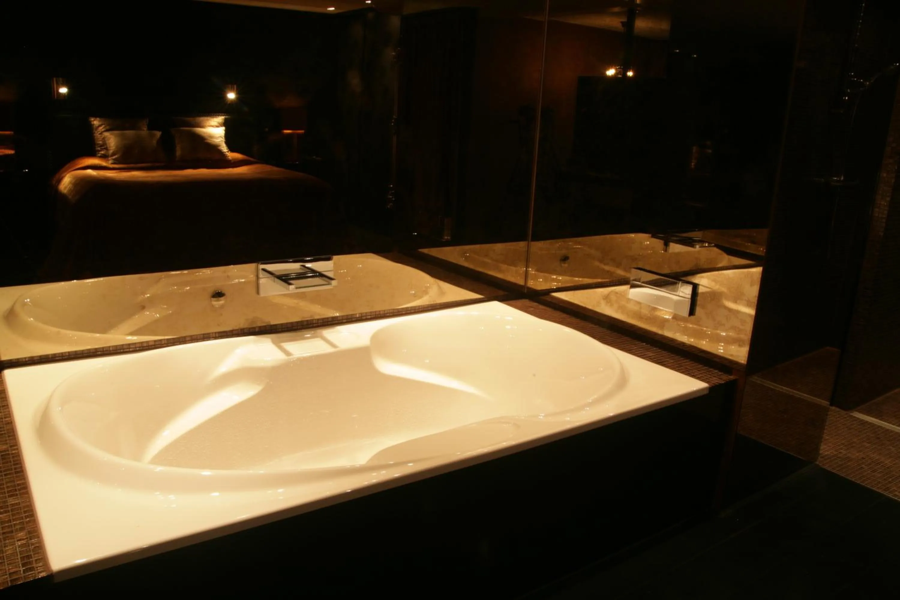 Bathroom in Restaurant Hotel Merlet