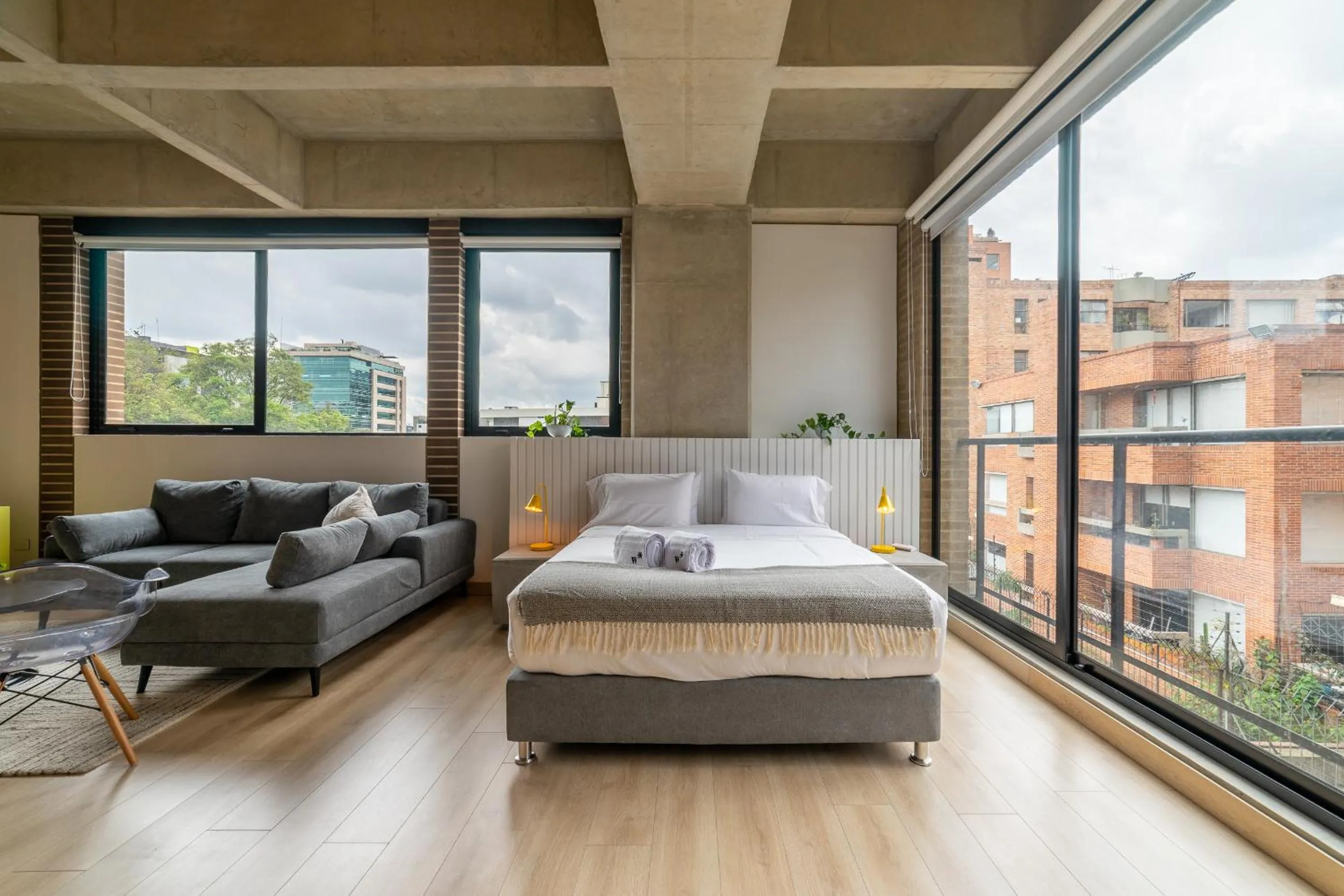 Bedroom, Bed in Canvas By Wynwood House