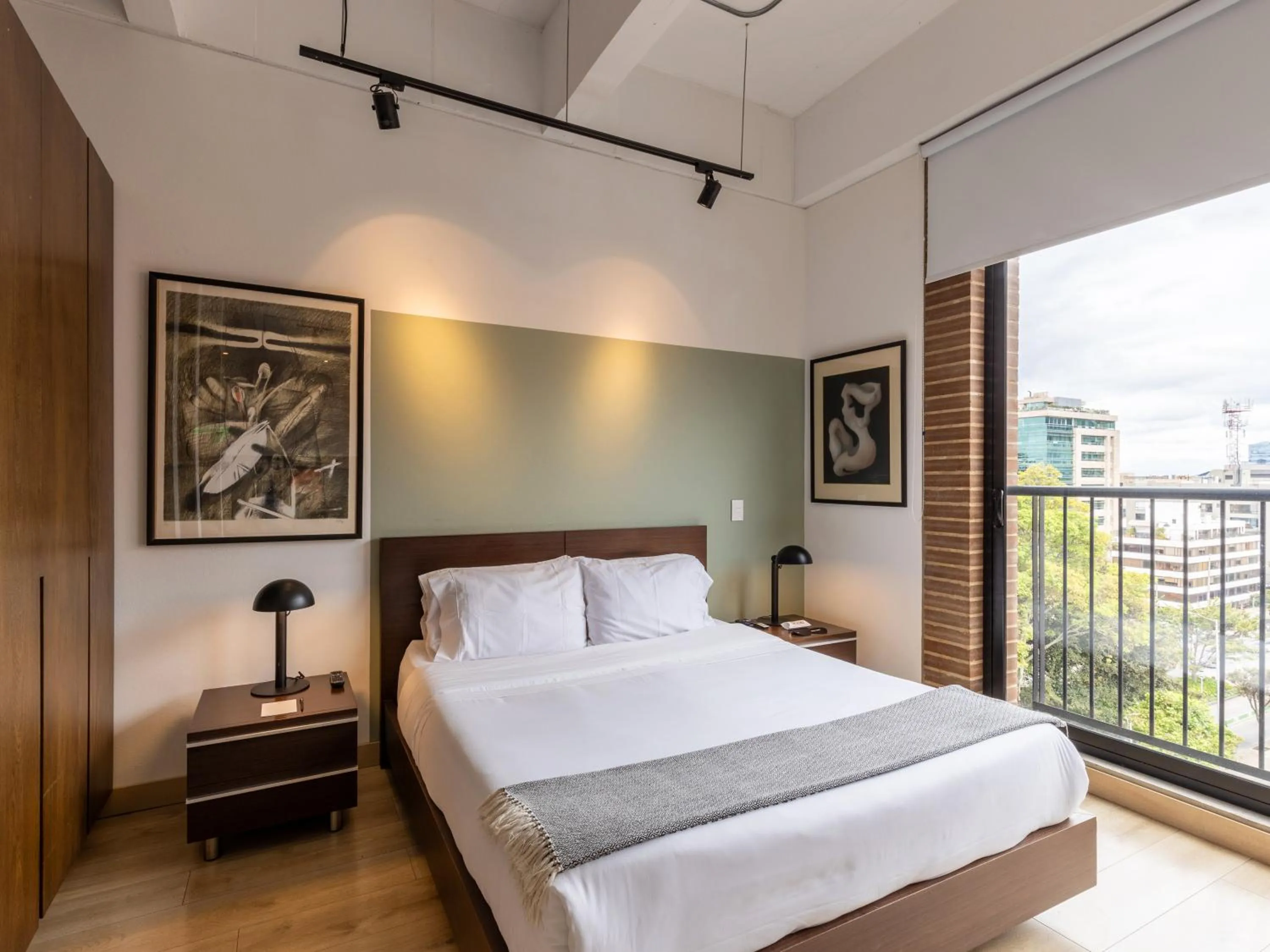 Bedroom, Bed in Canvas By Wynwood House