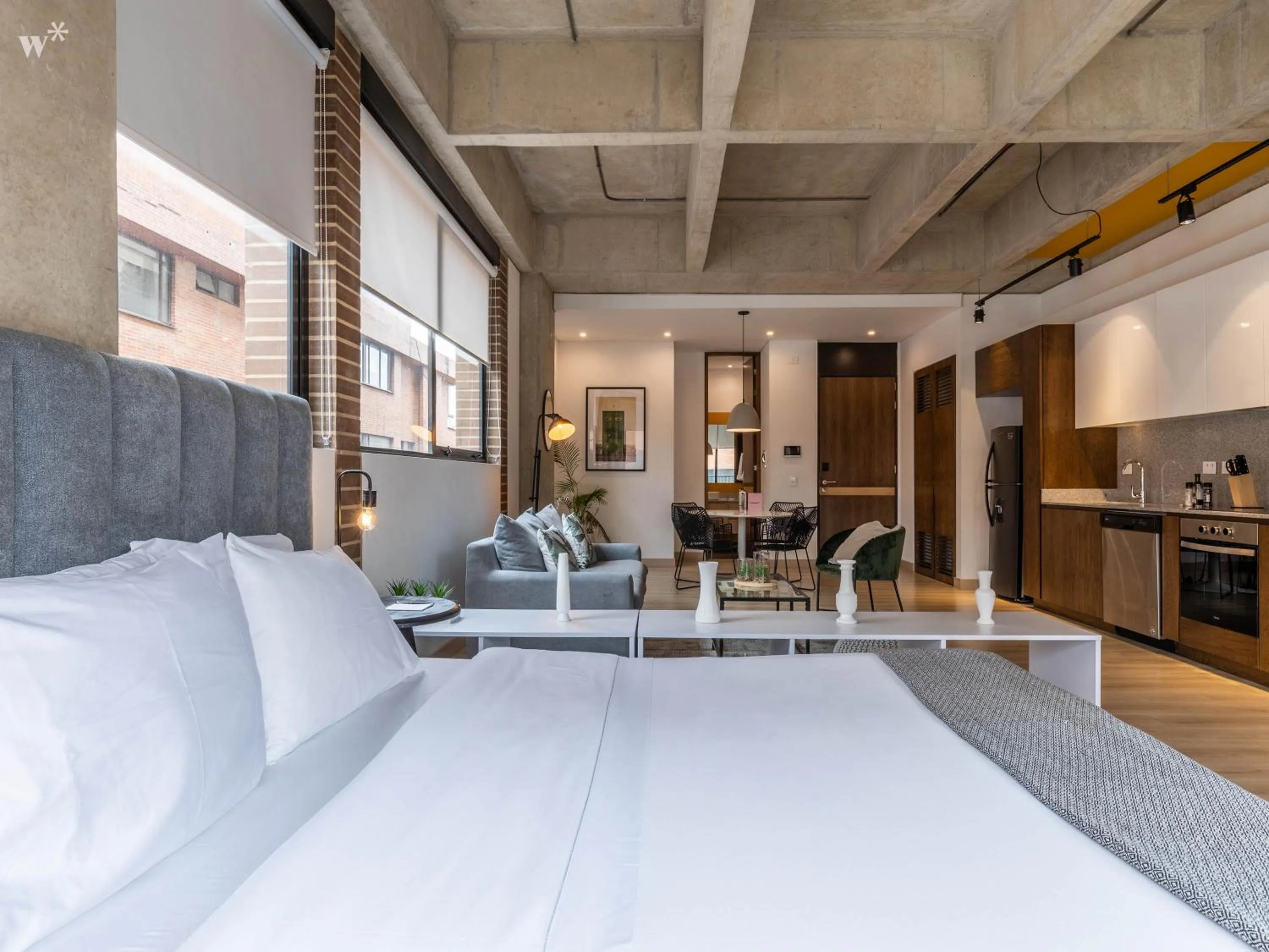 Photo of the whole room, Bed in Canvas By Wynwood House