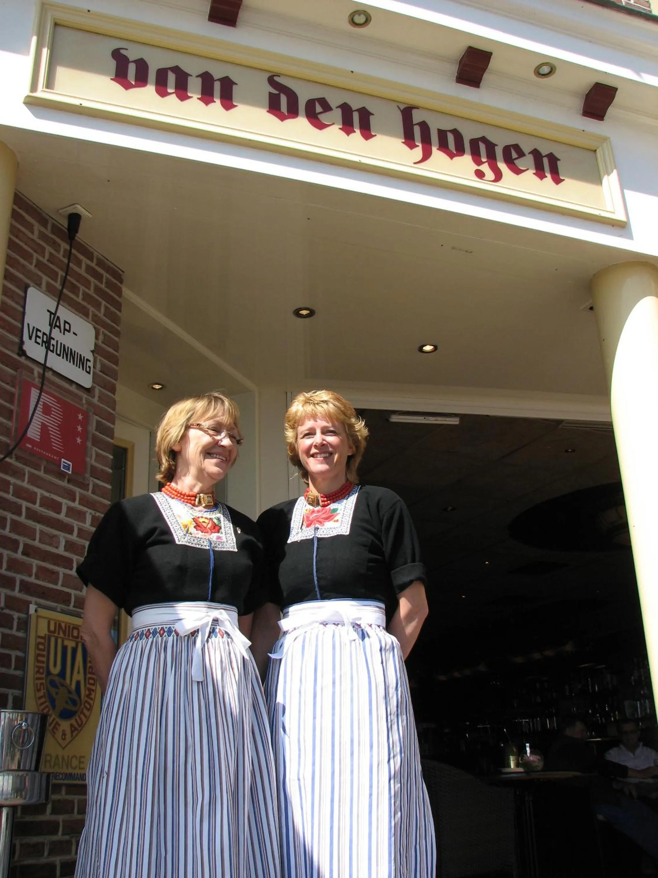 Staff in Hotel Cafe Restaurant Van Den Hogen