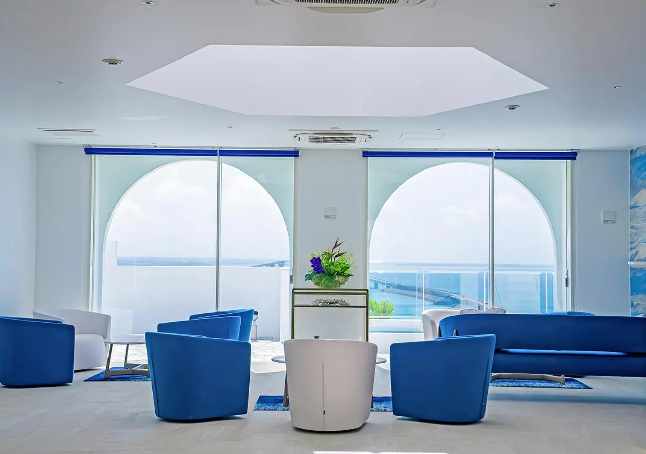 Lobby or reception in SANTORINI HOTEL&VILLAS MIYAKOJIMA