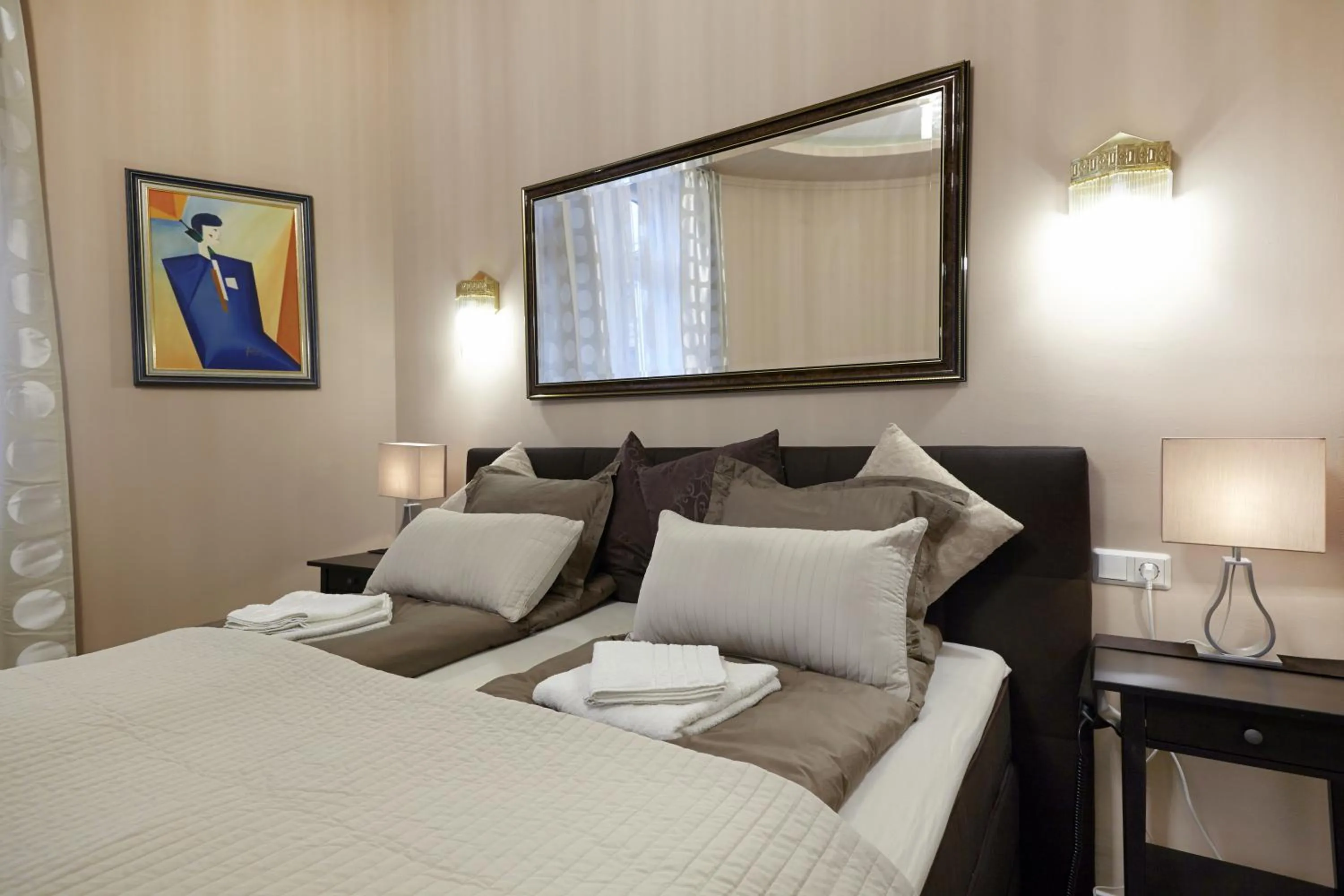 Bedroom, Bed in Urban Flats Vienna City Center