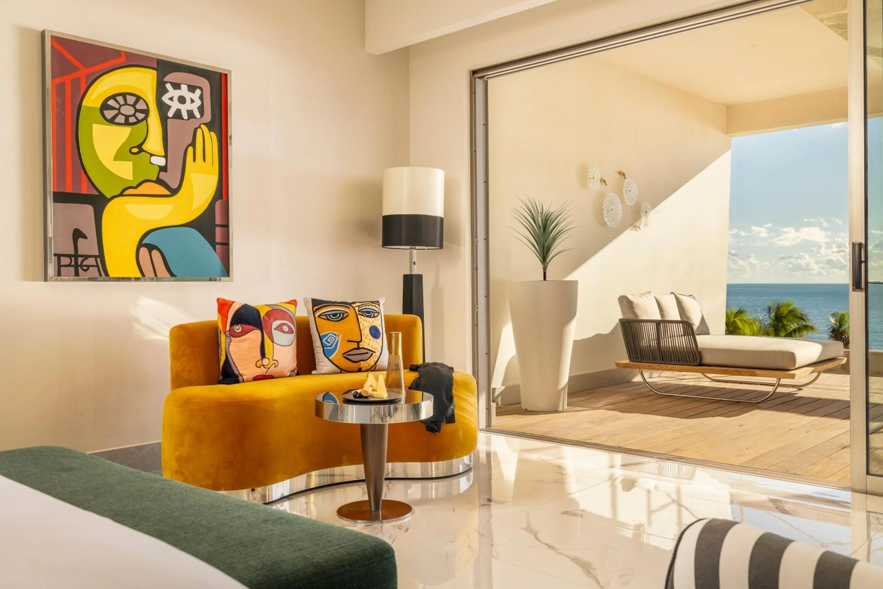 Living room in Hotel Mousai Cancun Adults Only