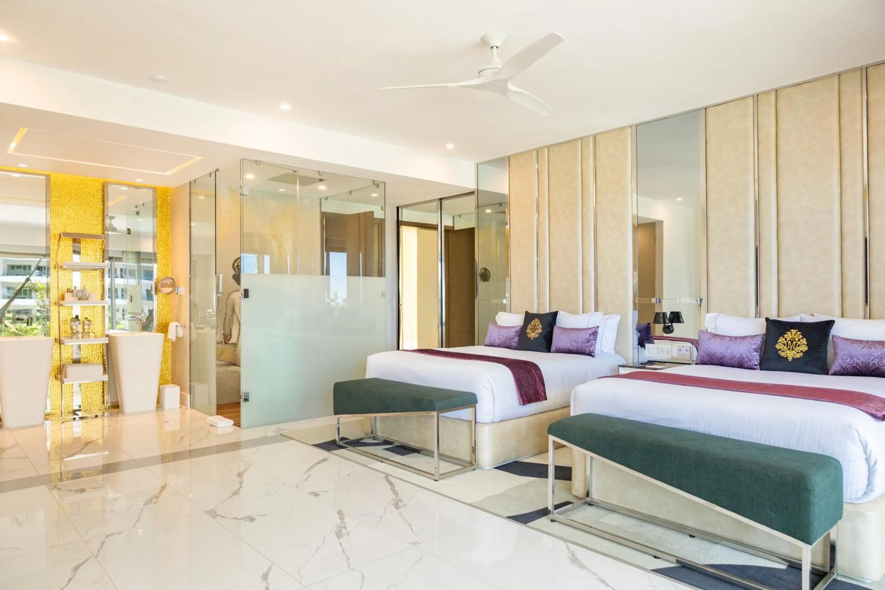 Bed in Hotel Mousai Cancun Adults Only