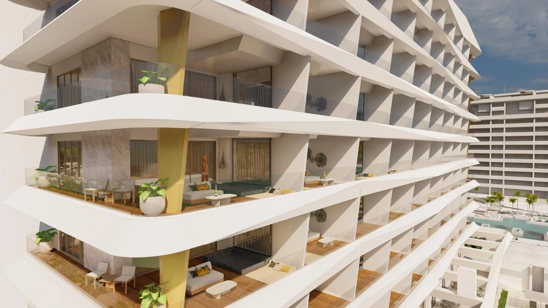 Property building in Hotel Mousai Cancun Adults Only