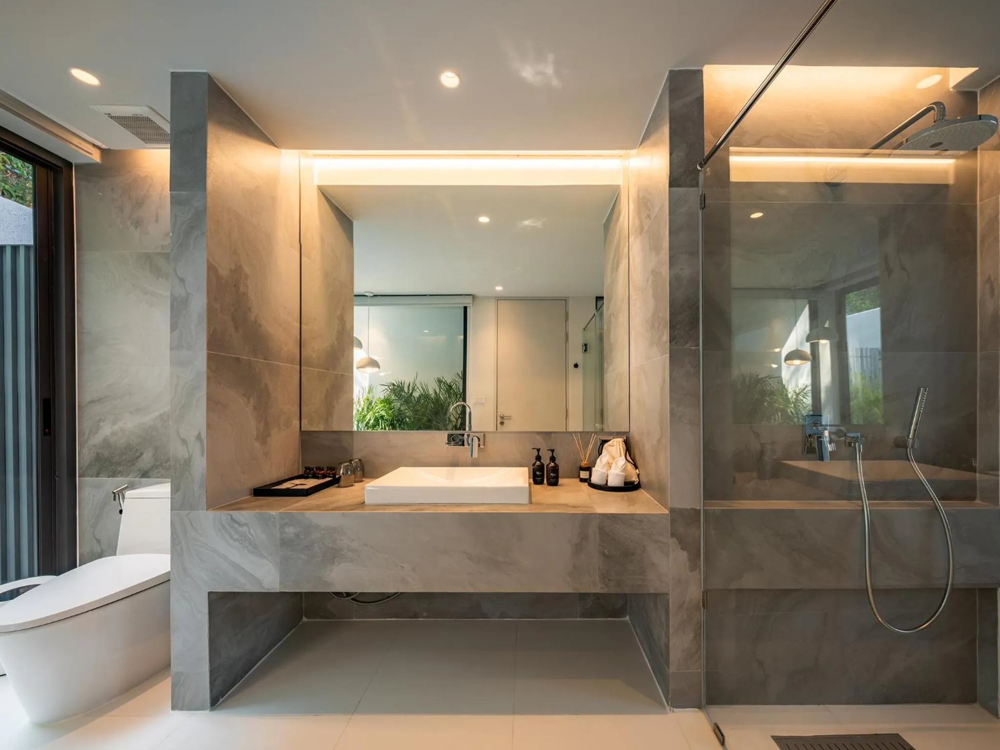Bathroom in Rhy.a Private Pool Villa