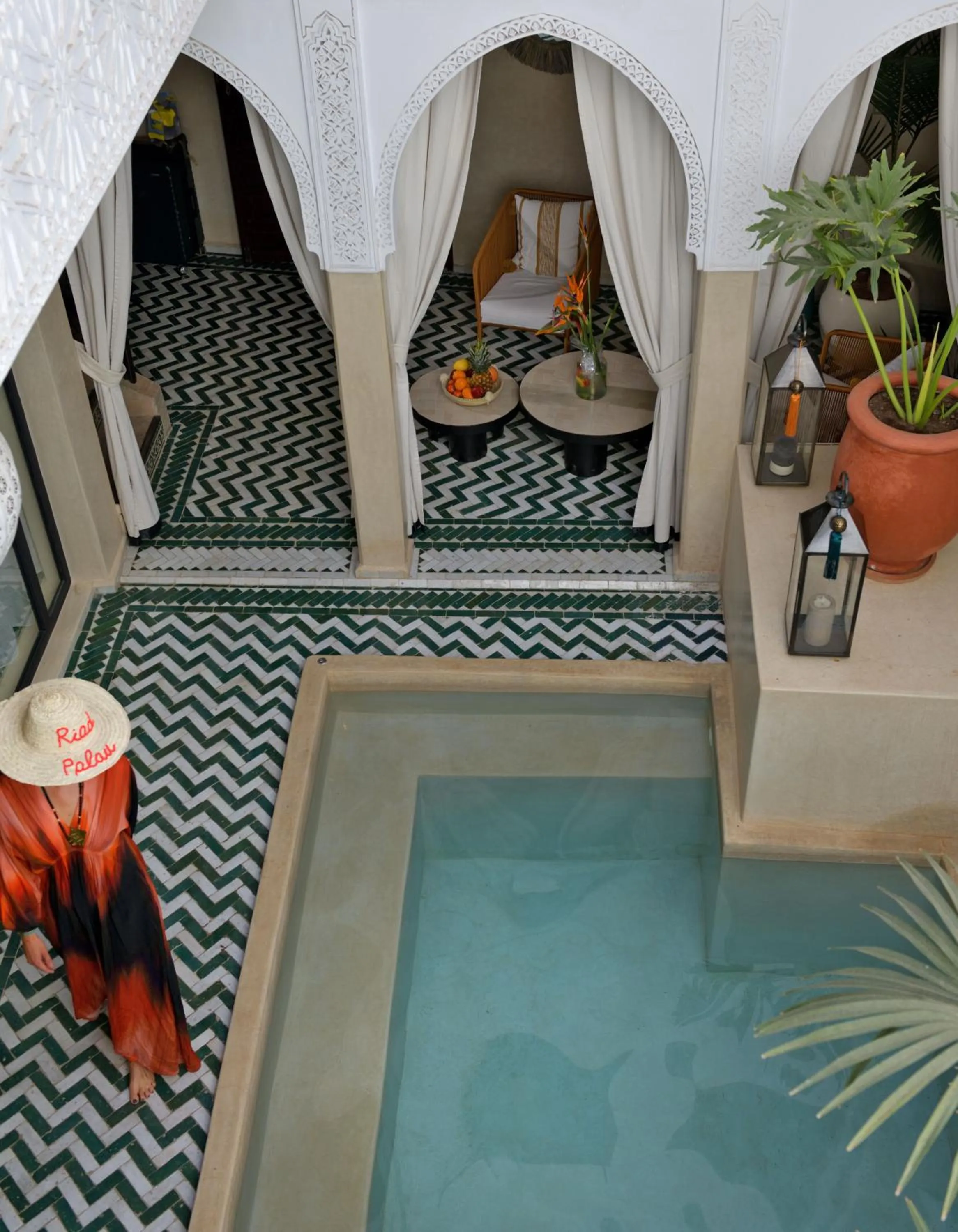 Pool view in Riad Palau Marrakech