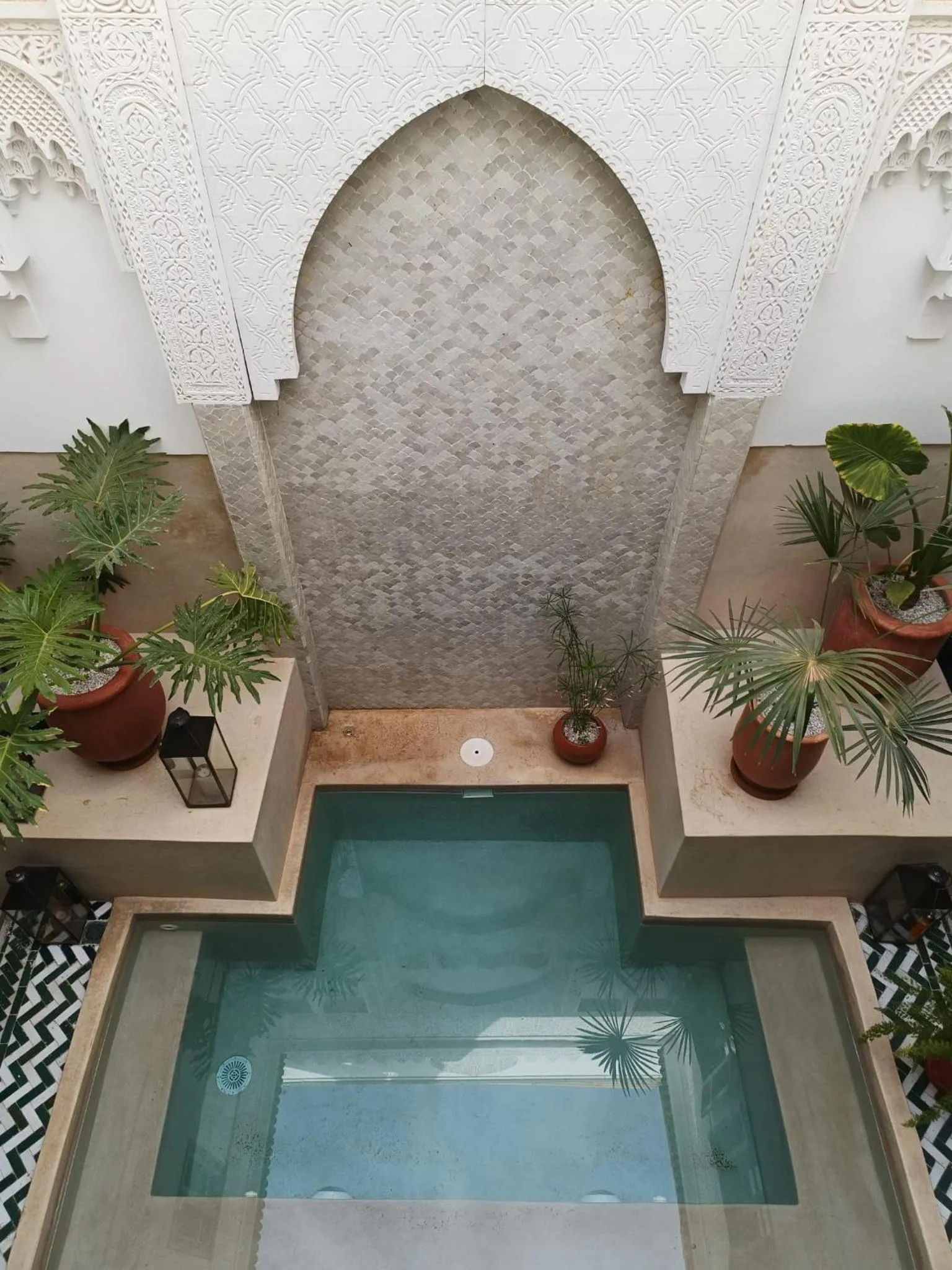 Pool view in Riad Palau Marrakech
