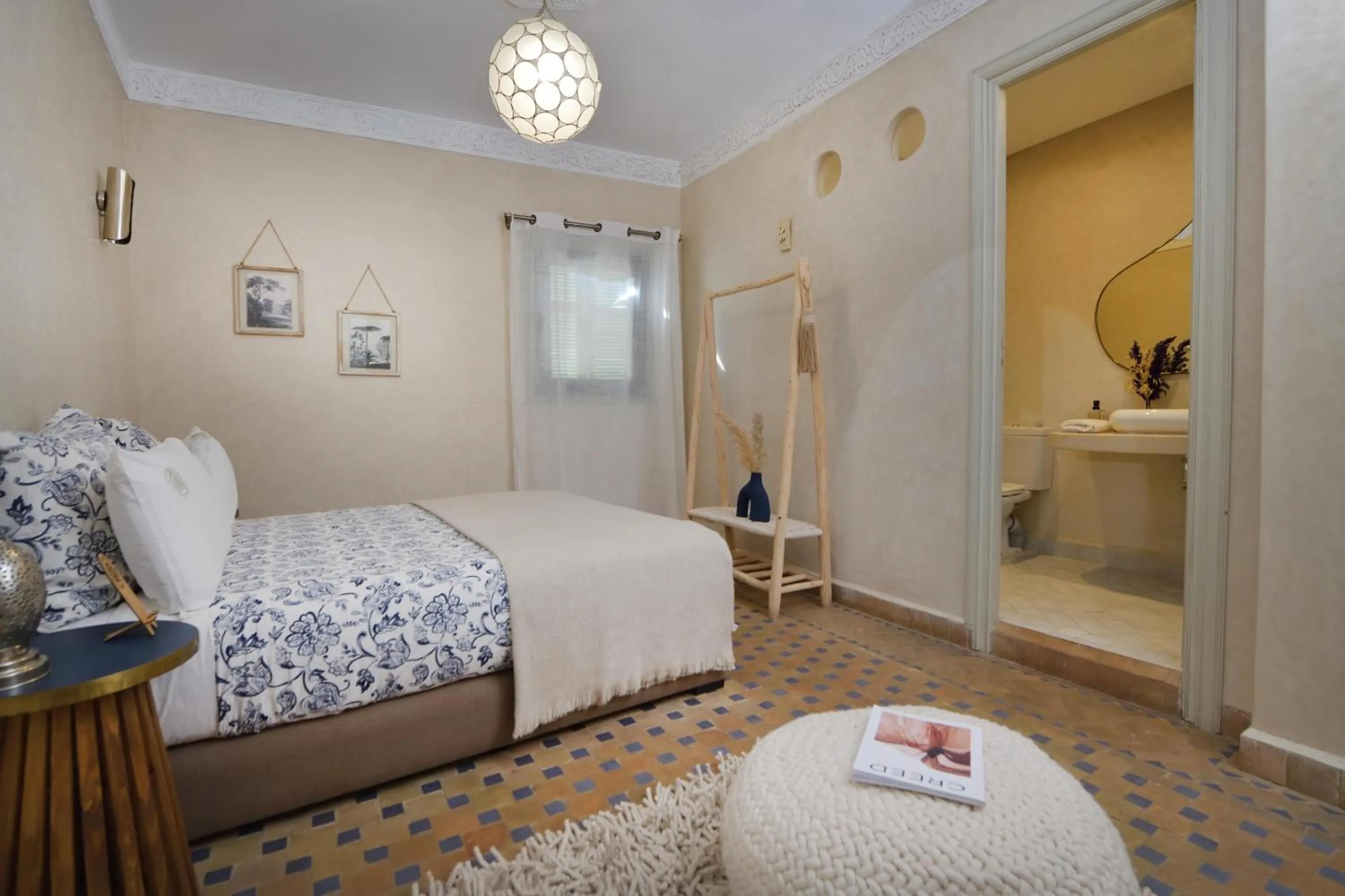 Bed in Riad Palau Marrakech