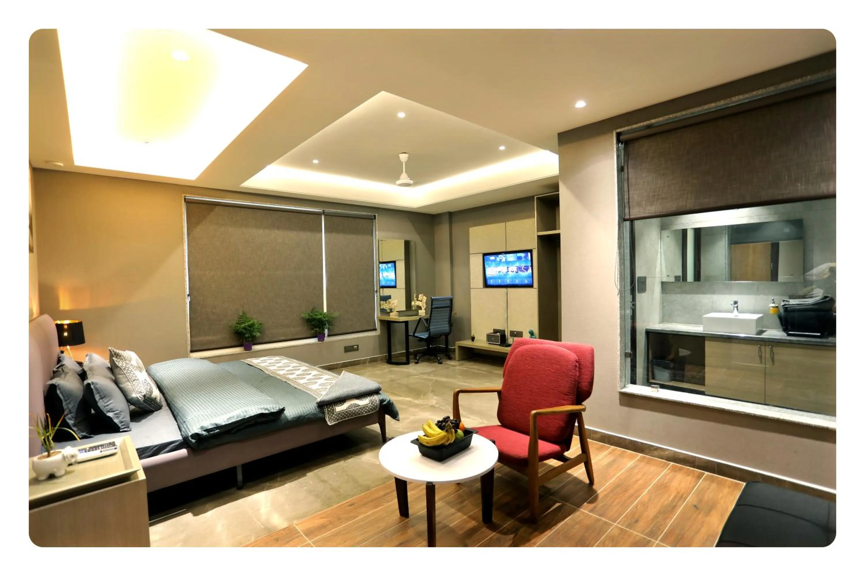 Bed in KRYC Luxury Living near Indraprastha Apollo Hospital