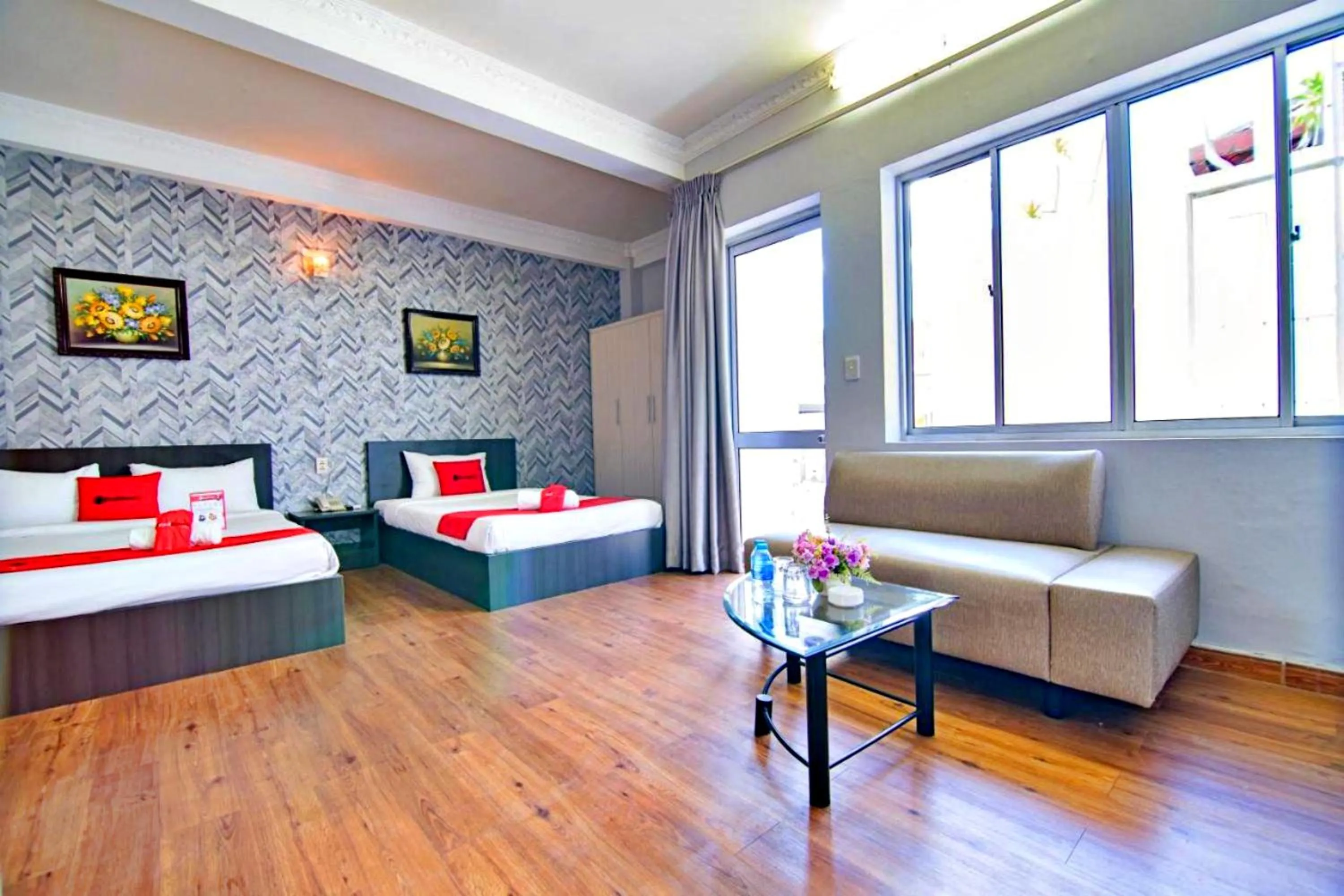 Bed in HANZ Quynh Giang Hotel