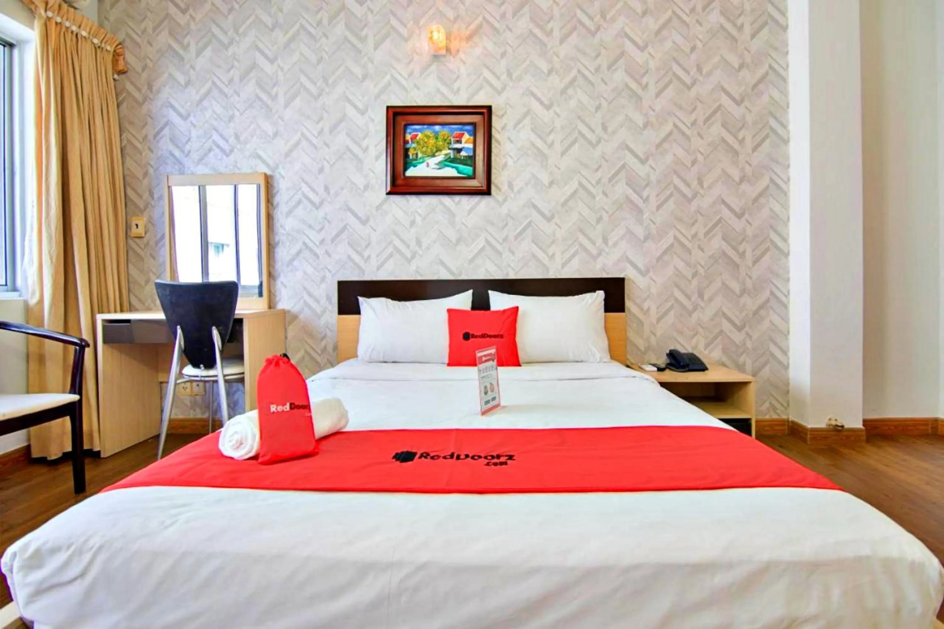 Bed in HANZ Quynh Giang Hotel