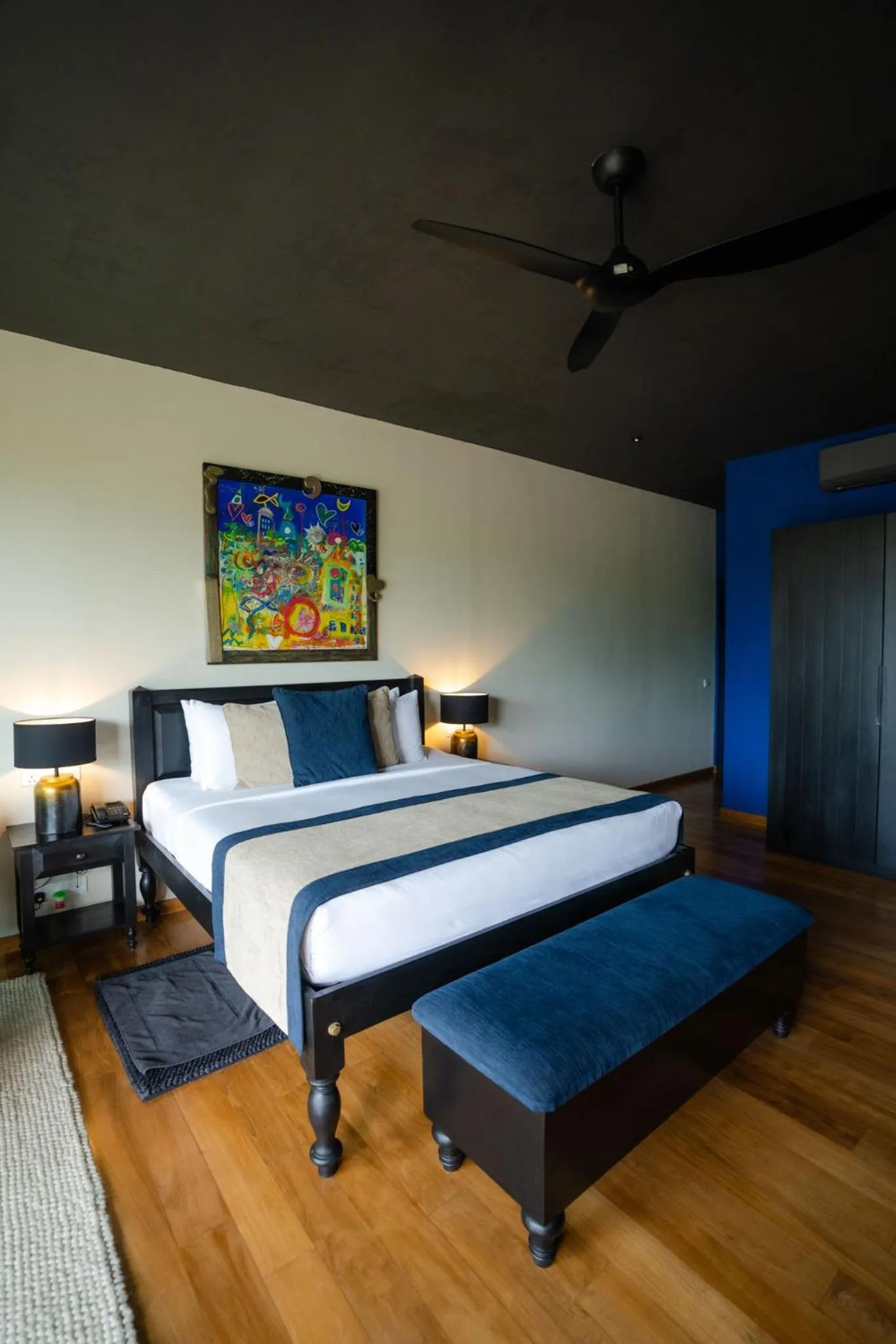 Bed in DORMERO Hotel Sri Lanka Hikkaduwa Beach