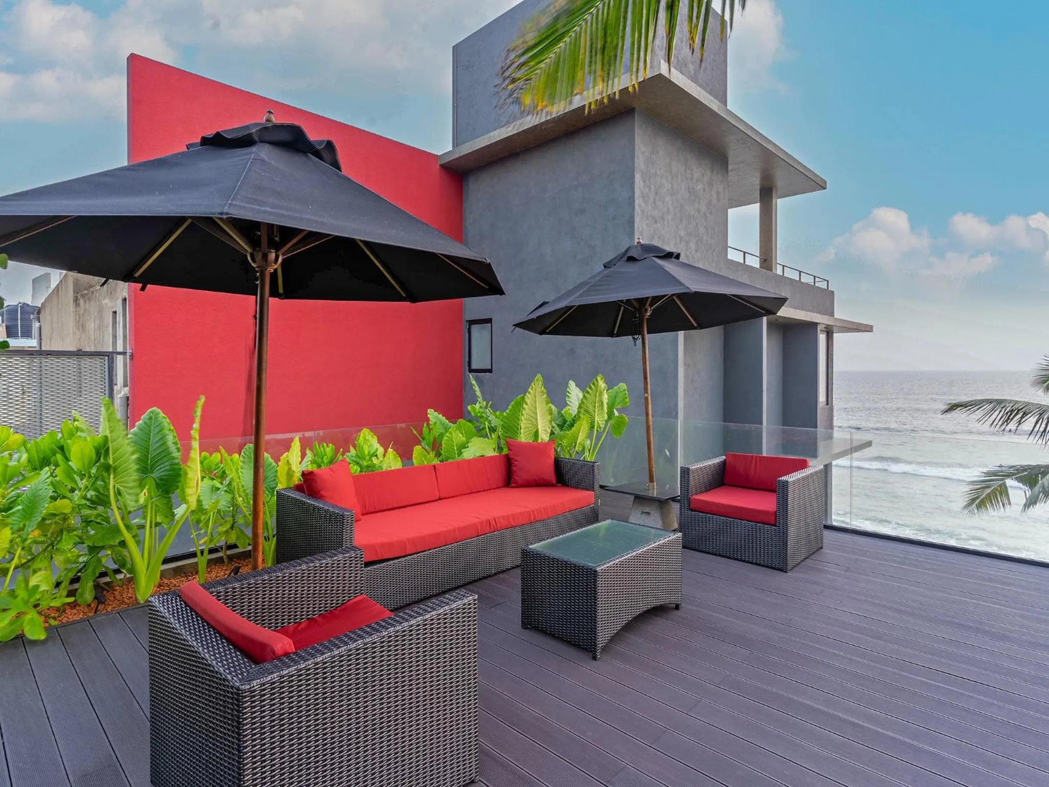 Balcony/Terrace in DORMERO Hotel Sri Lanka Hikkaduwa Beach