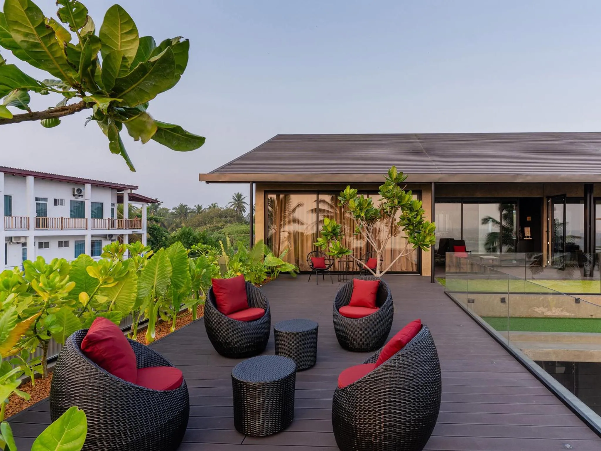 Balcony/Terrace in DORMERO Hotel Sri Lanka Hikkaduwa Beach
