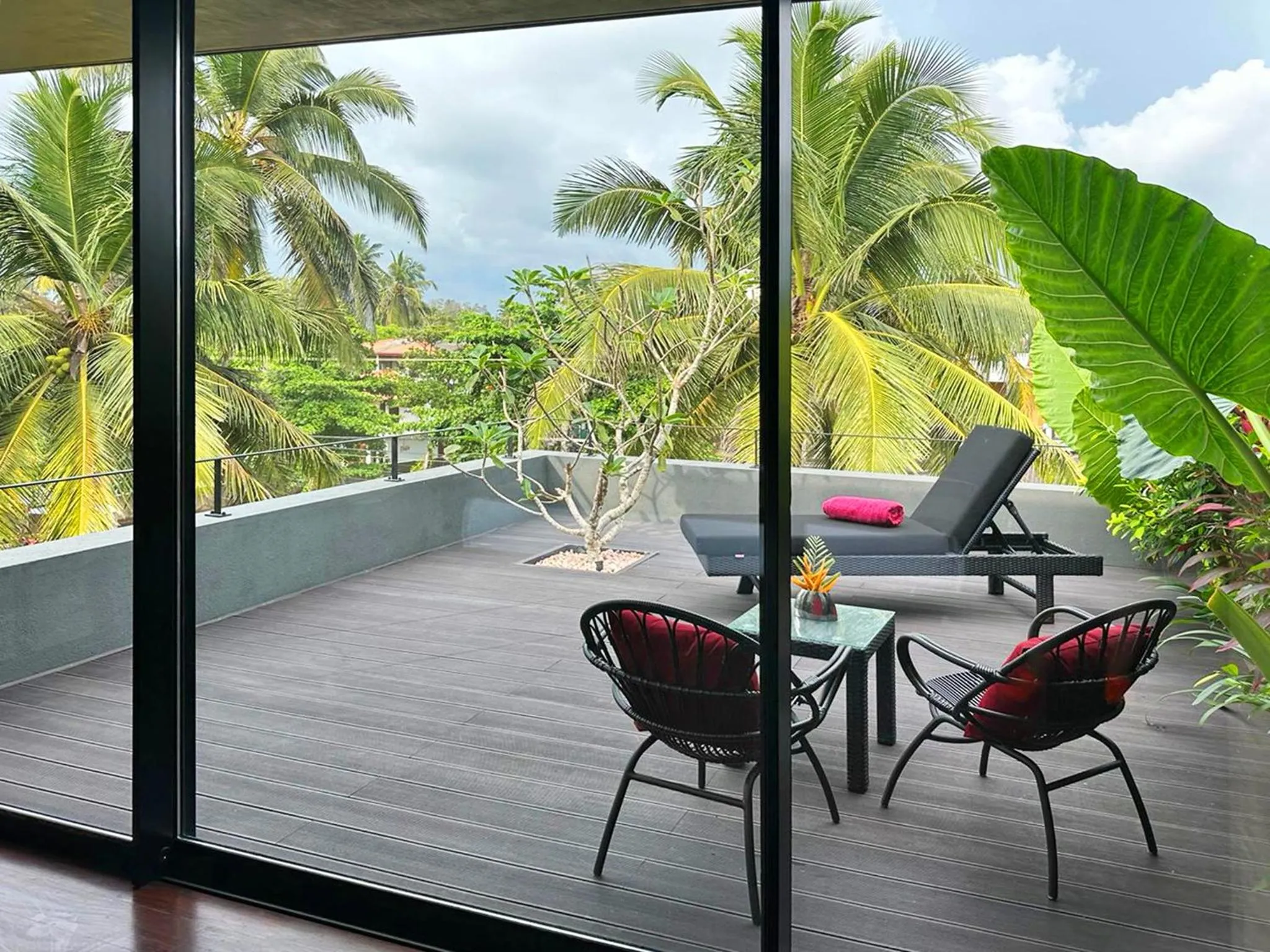 Balcony/Terrace in DORMERO Hotel Sri Lanka Hikkaduwa Beach