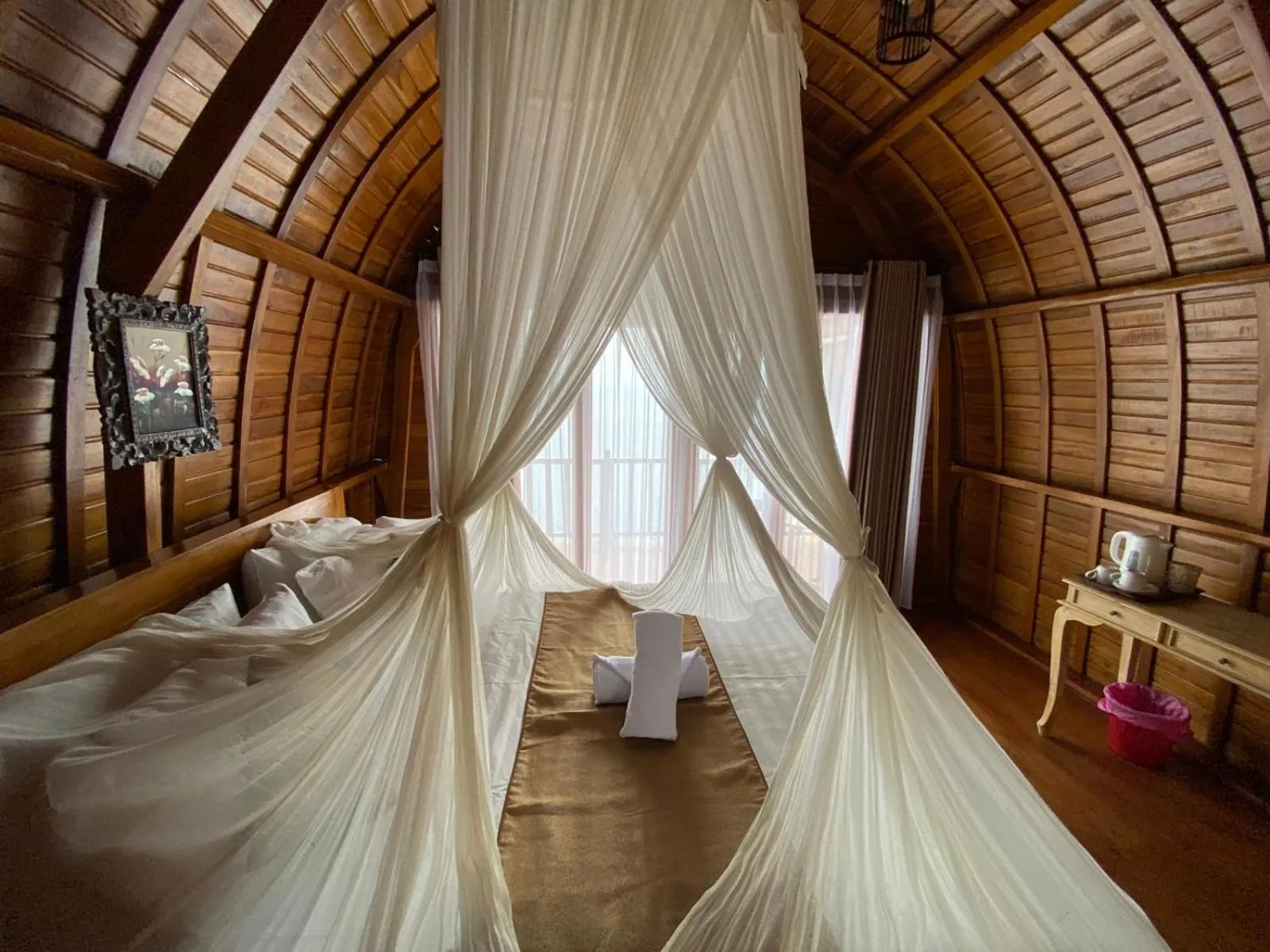 Bed in Suwehan Beach Cliff House by BIJAK