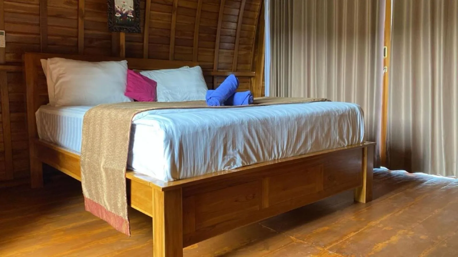 Bed in Suwehan Beach Cliff House by BIJAK