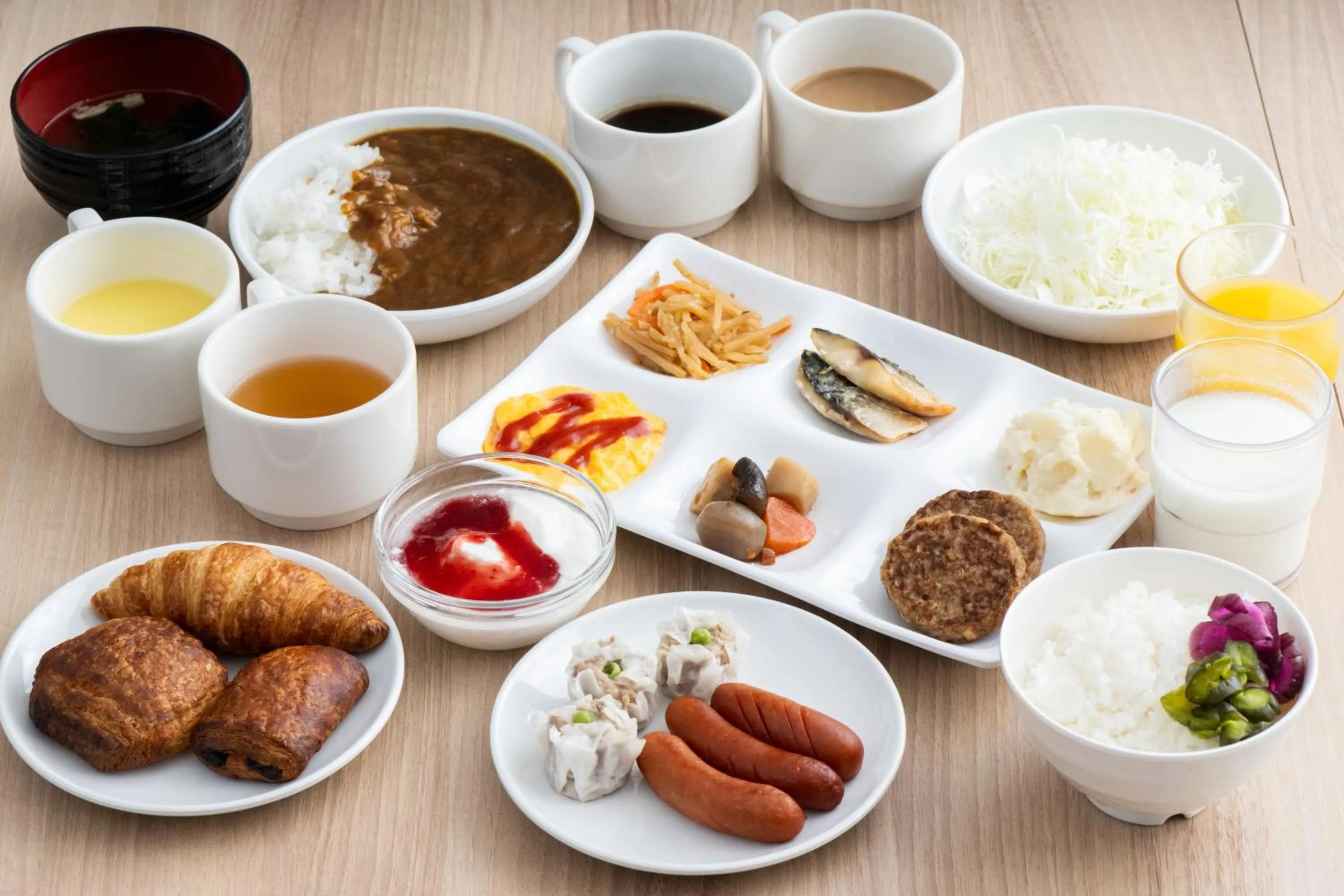 Buffet breakfast in Urvest Hotel Kamata