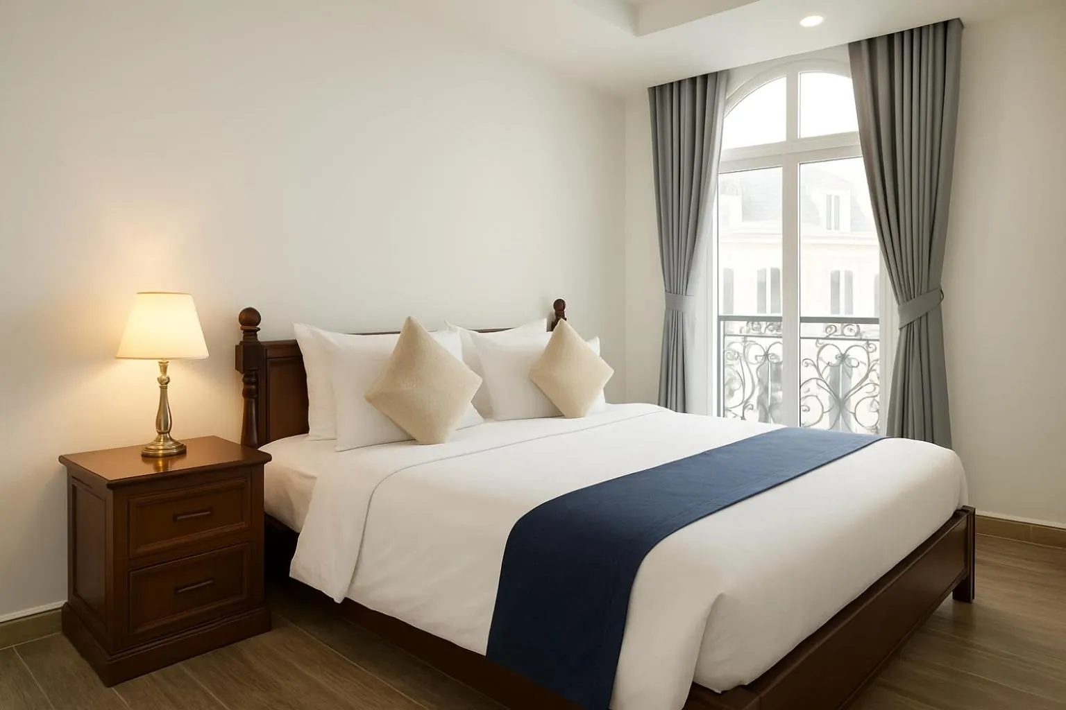 Bed in Try Residence, The Elysée Koh Pich