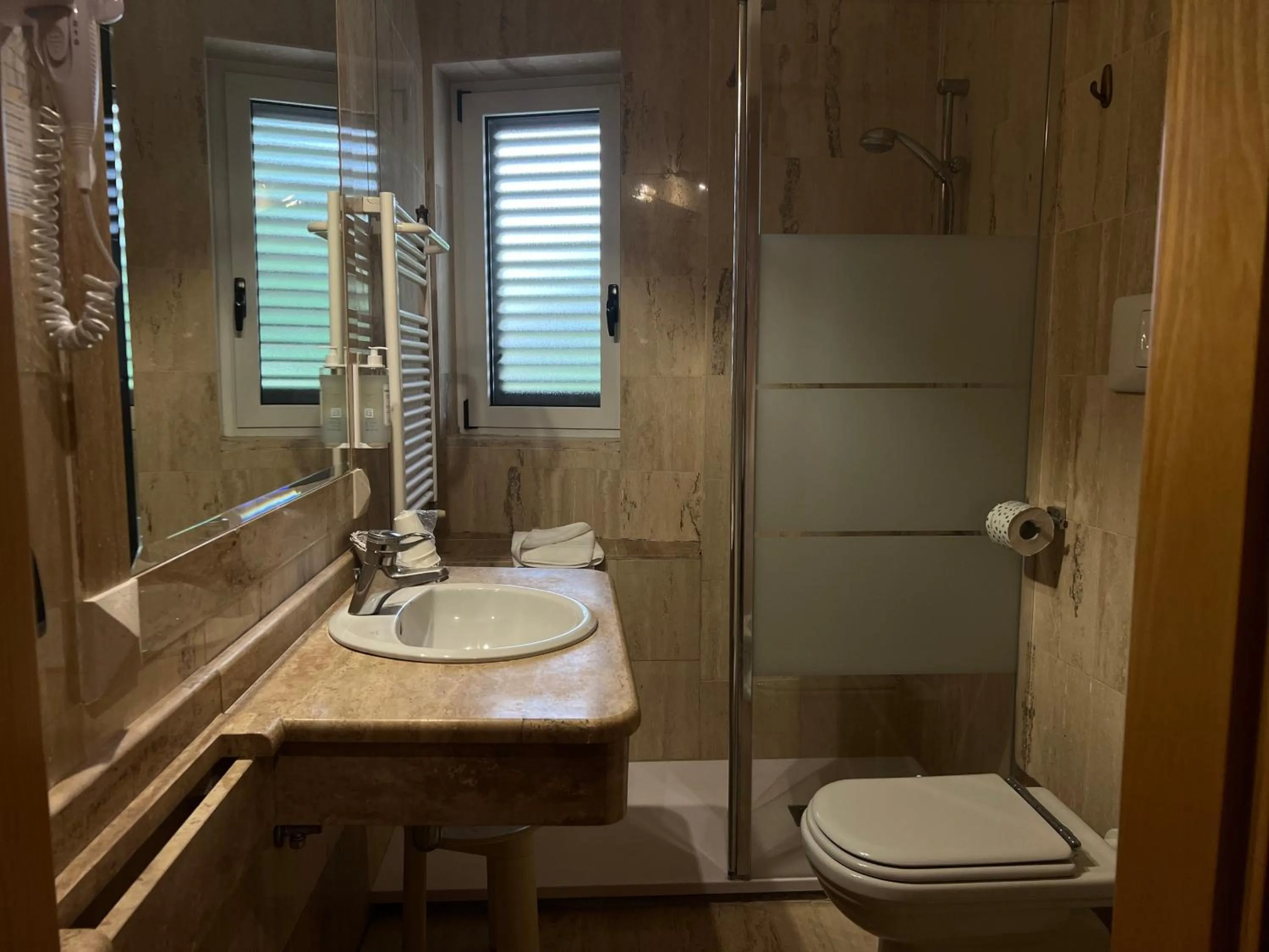 Shower in Hotel Erika