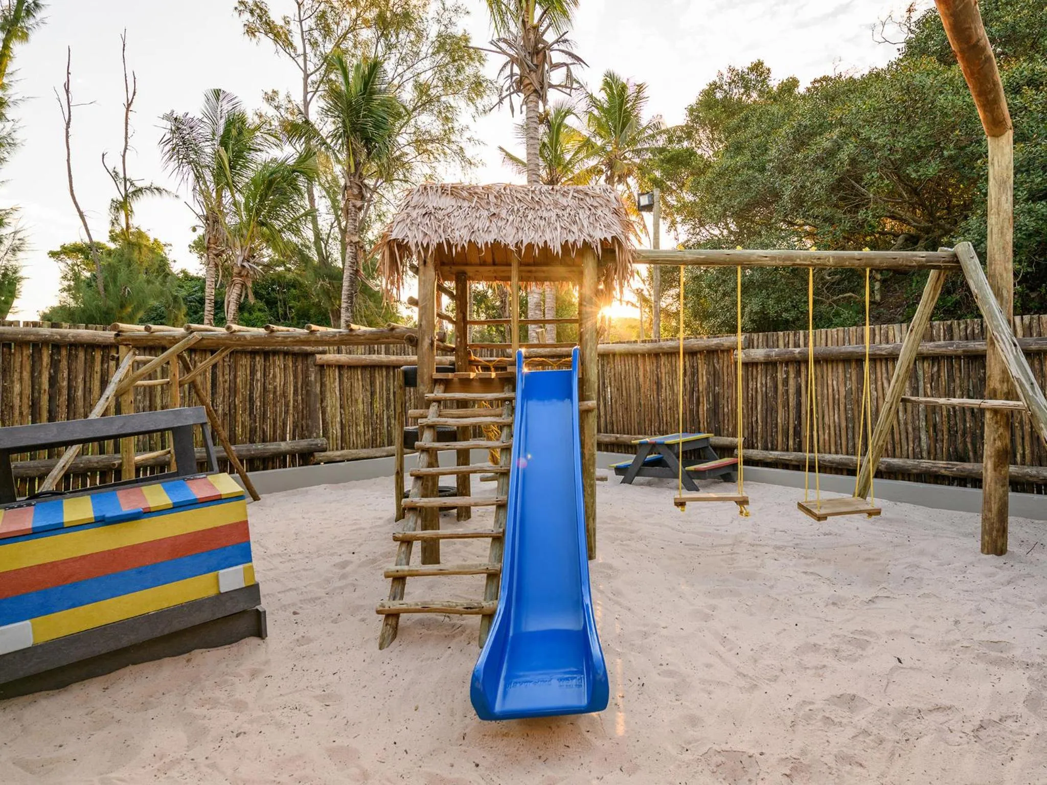 Children play ground in San Martinho Beach Club