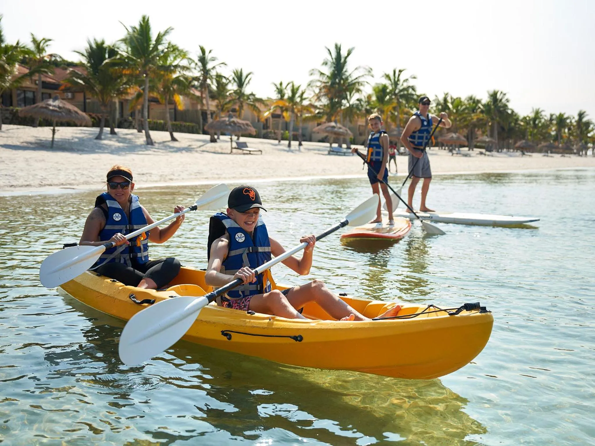 Canoeing in San Martinho Beach Club