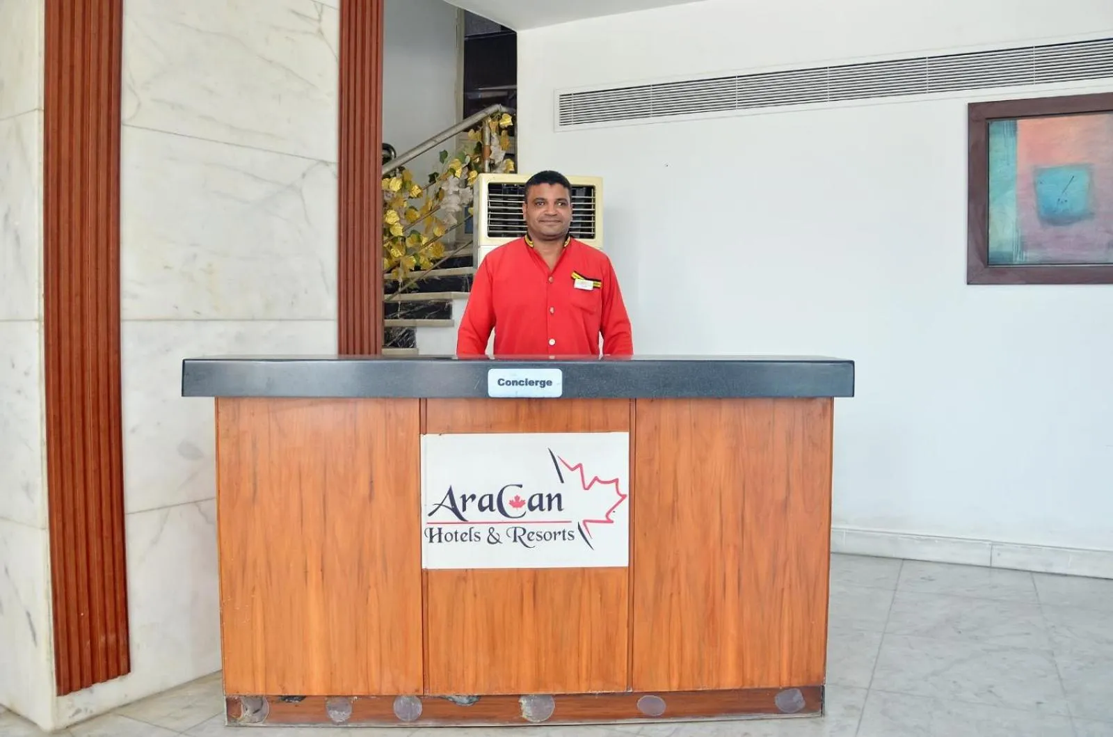 Staff in Aracan Pyramid Hotel