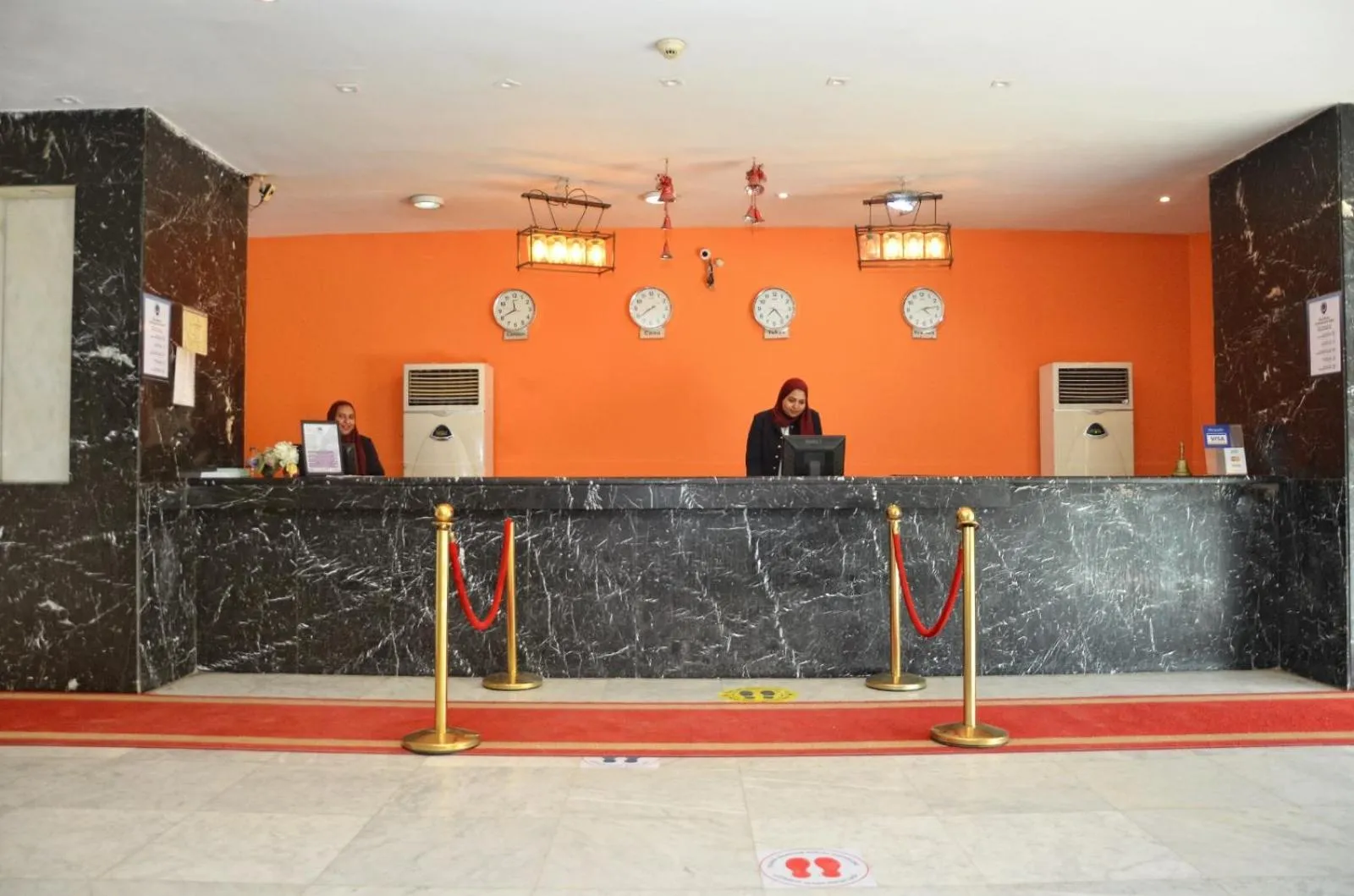 Staff in Aracan Pyramid Hotel