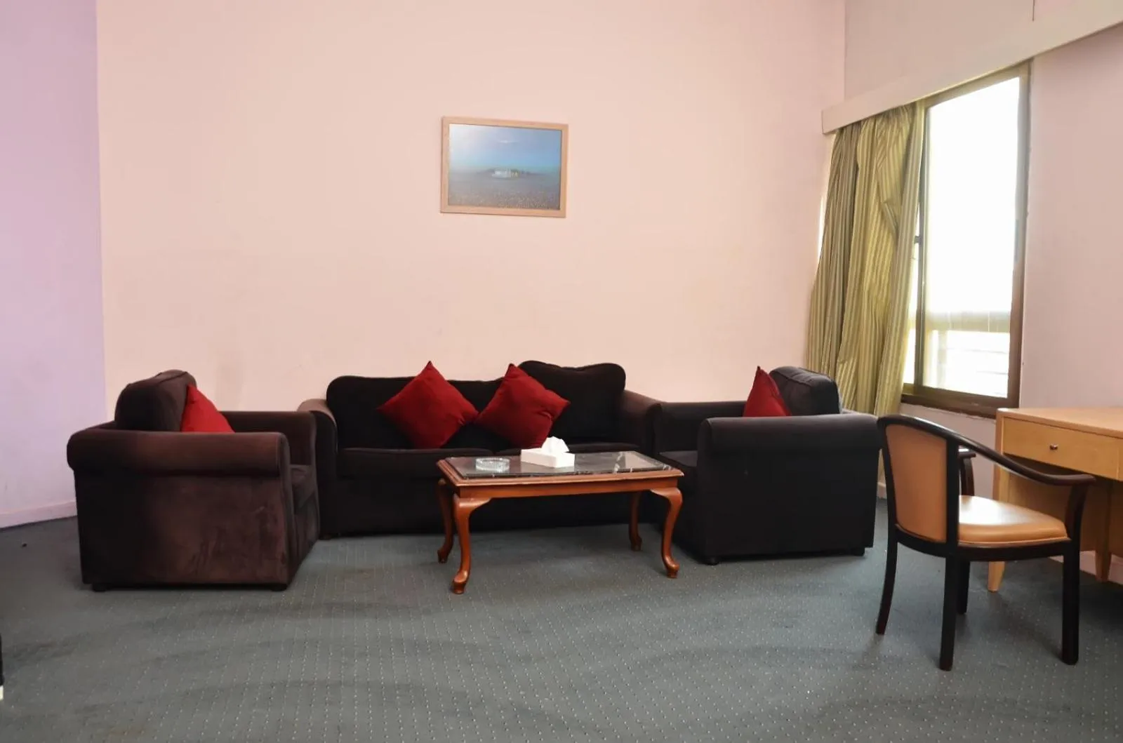 Seating area in Aracan Pyramid Hotel