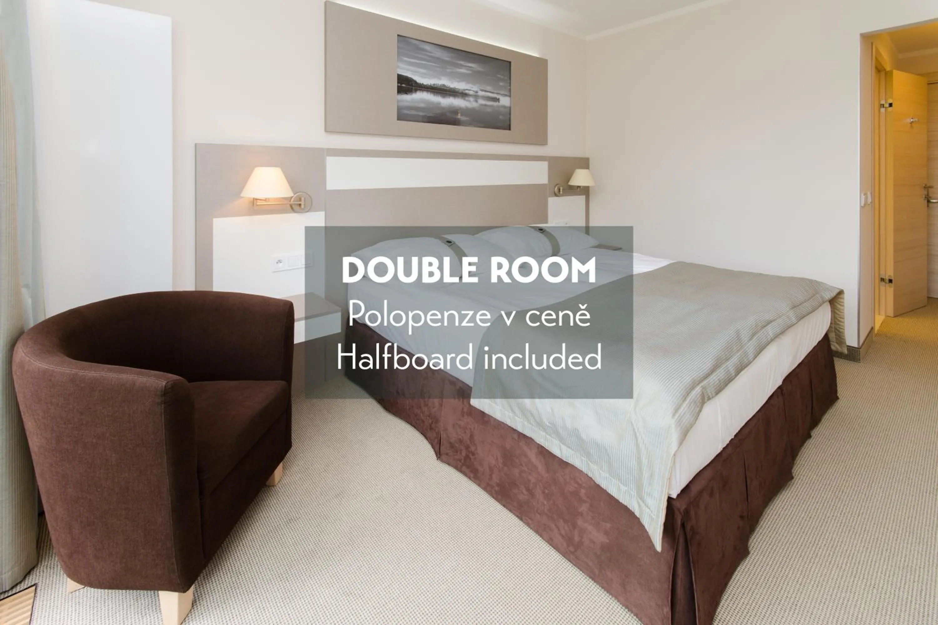 Bed in Amenity Hotel & Resort Lipno