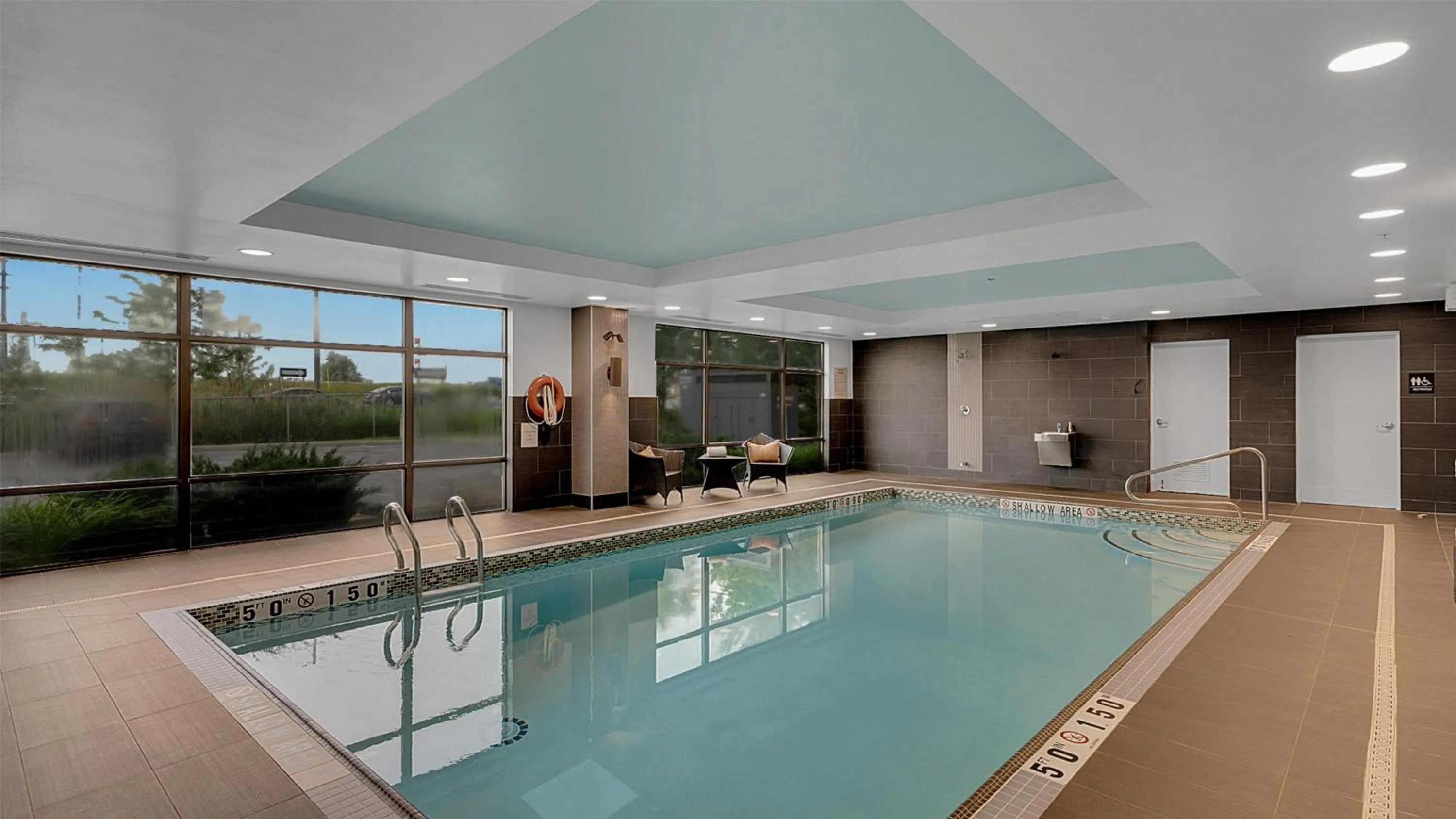 Pool view in Hampton Inn & Suites by Hilton Toronto Markham