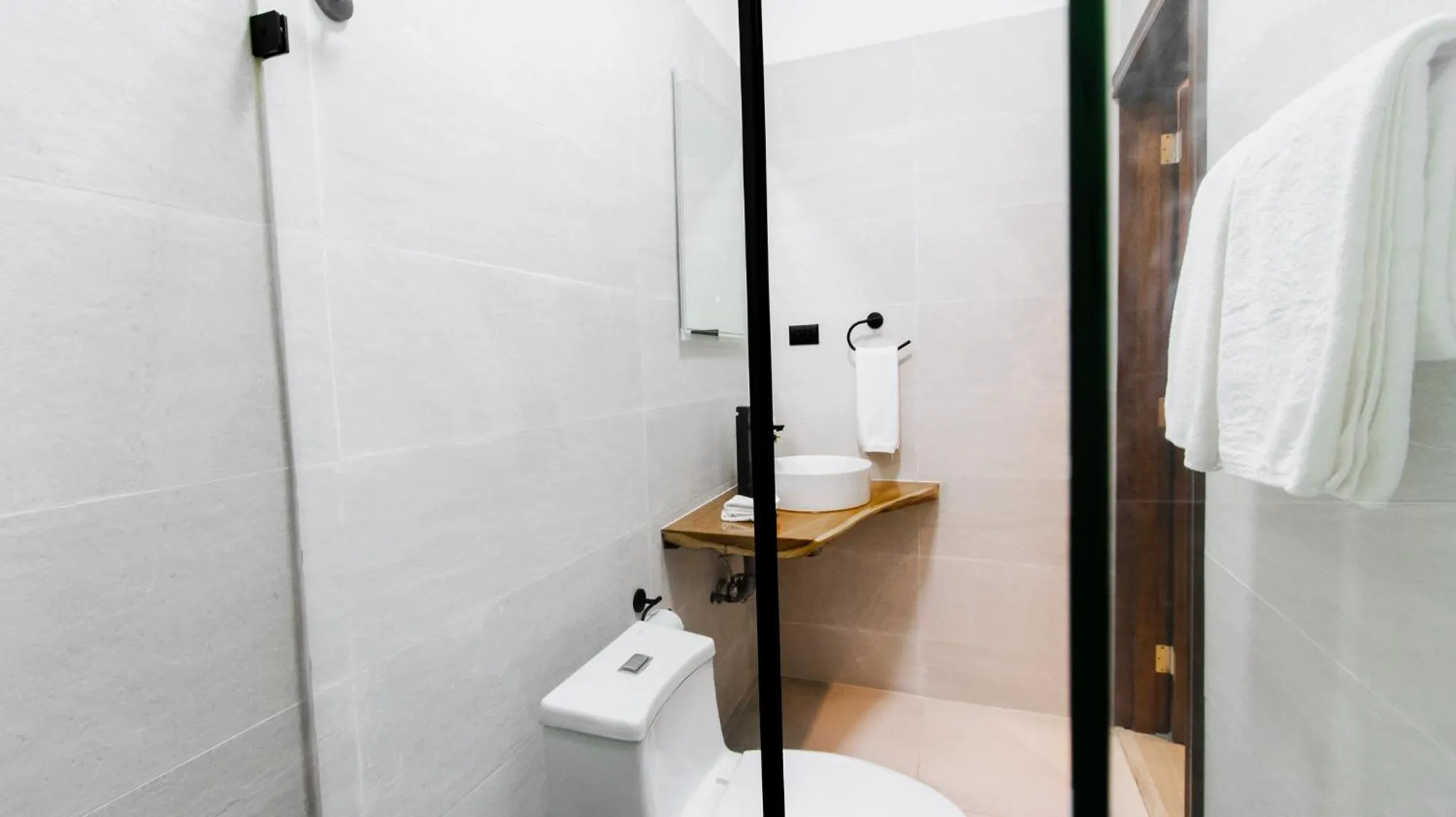 Shower in Hotel Boutique Los Abetos