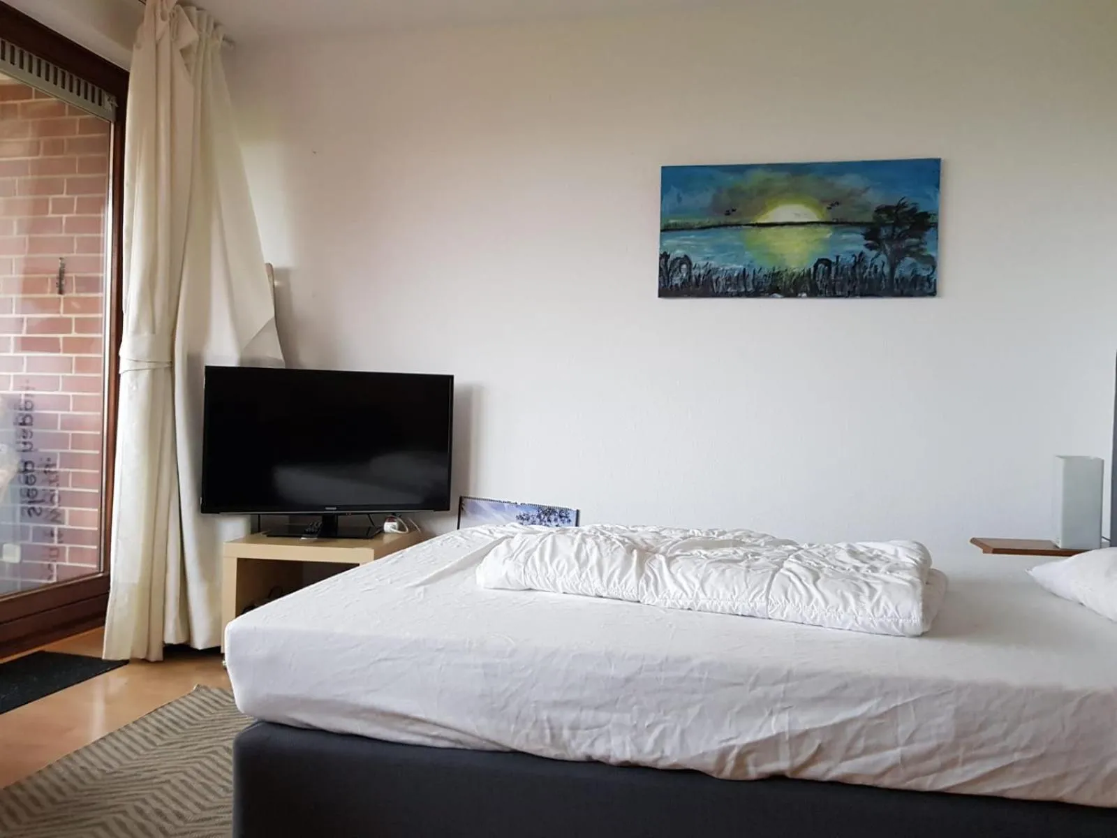 Decorative detail, Bed in Apartment am Hafen